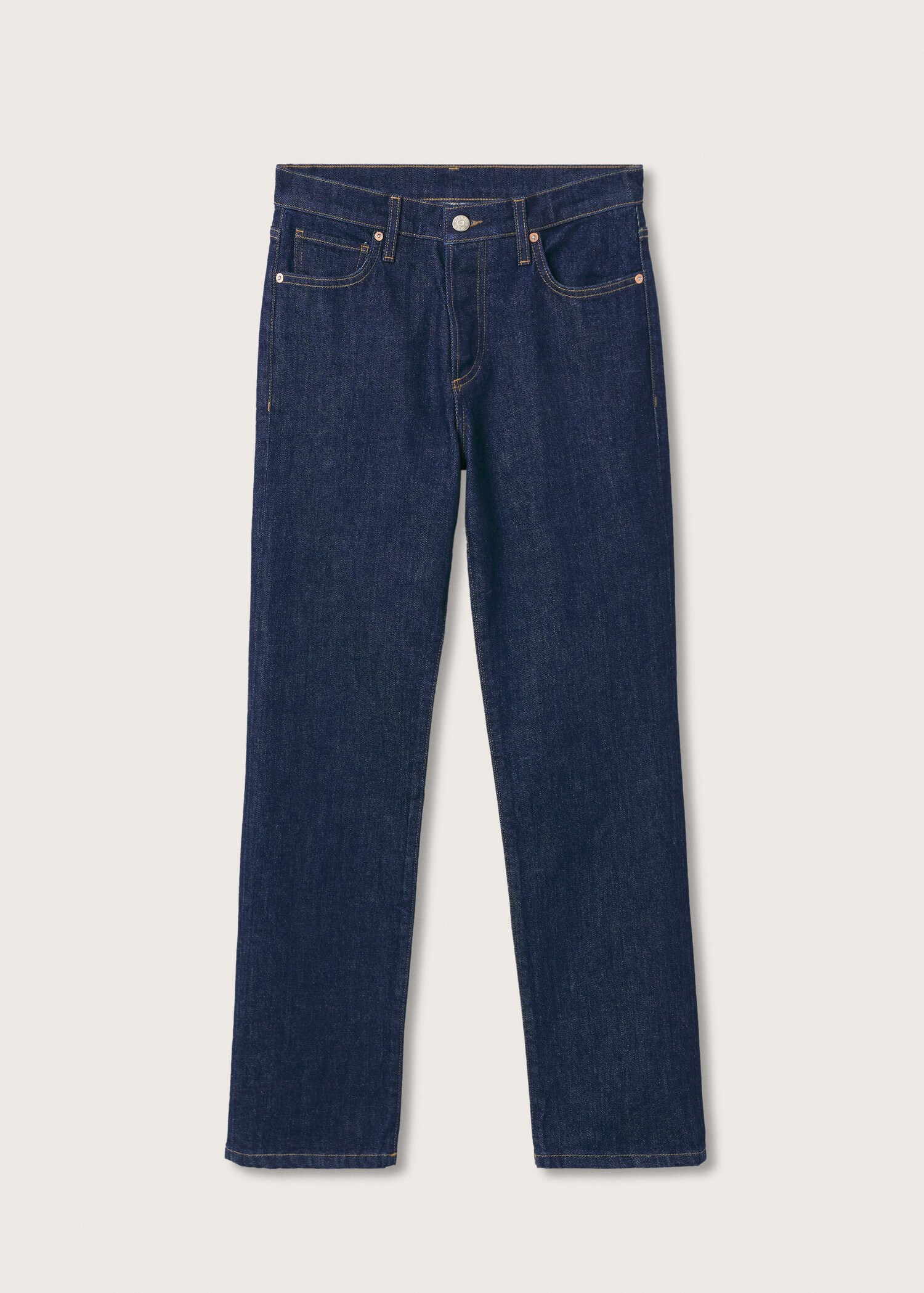 Jeans rectos tiro medio - Artículo sin modelo