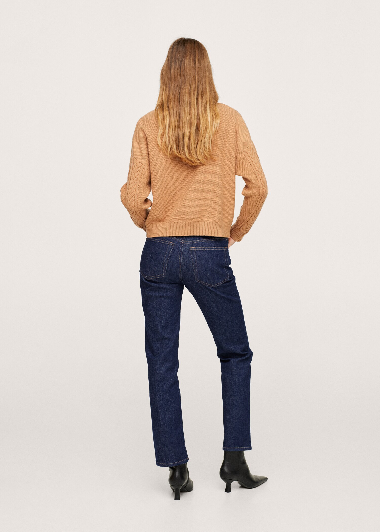 Jeans rectos tiro medio - Reverso del artículo