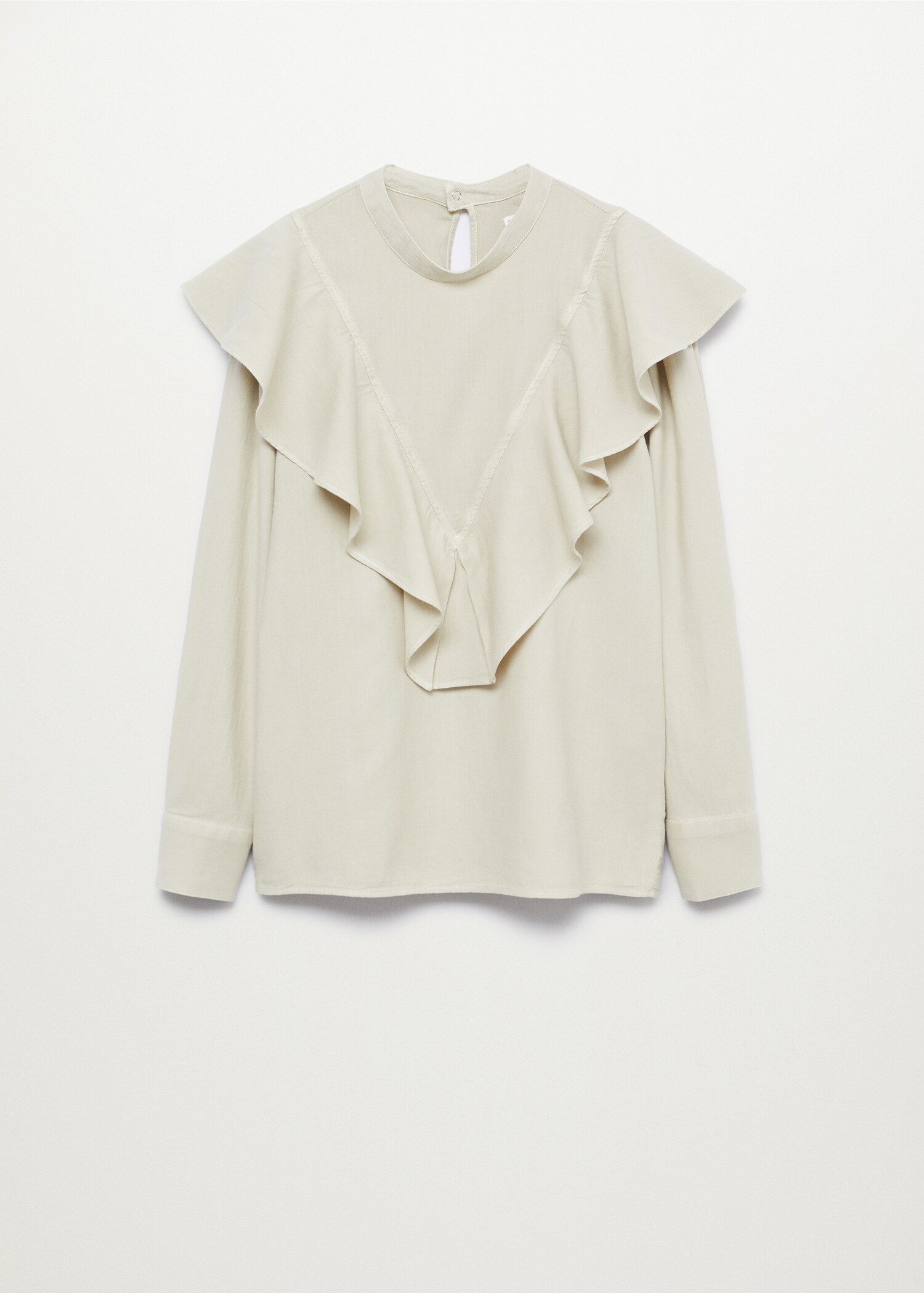 Ruffle cotton blouse - Article without model