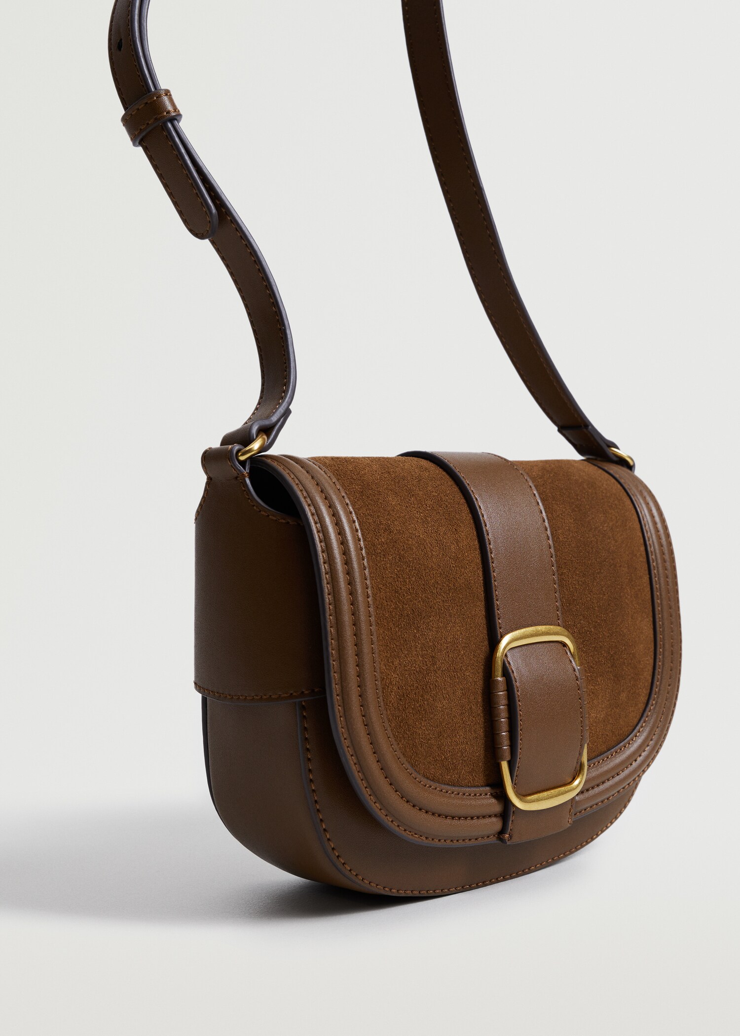 Bolso piel hebilla - Plano medio