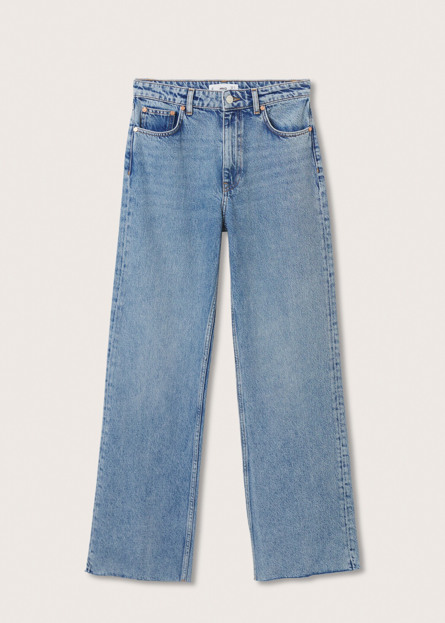 Jeans wideleg tiro alto - Artículo sin modelo