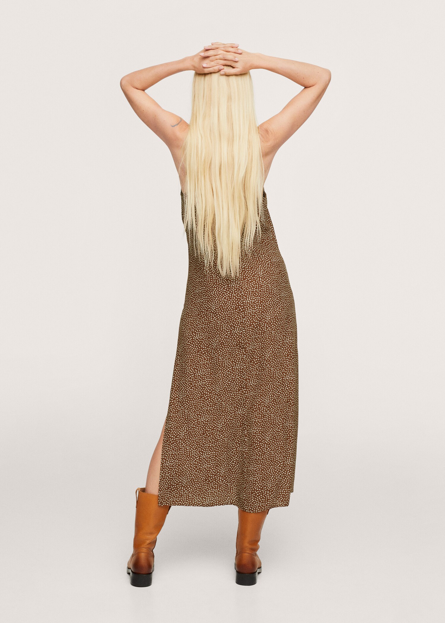 Vestido fluido estampado - Reverso del artículo