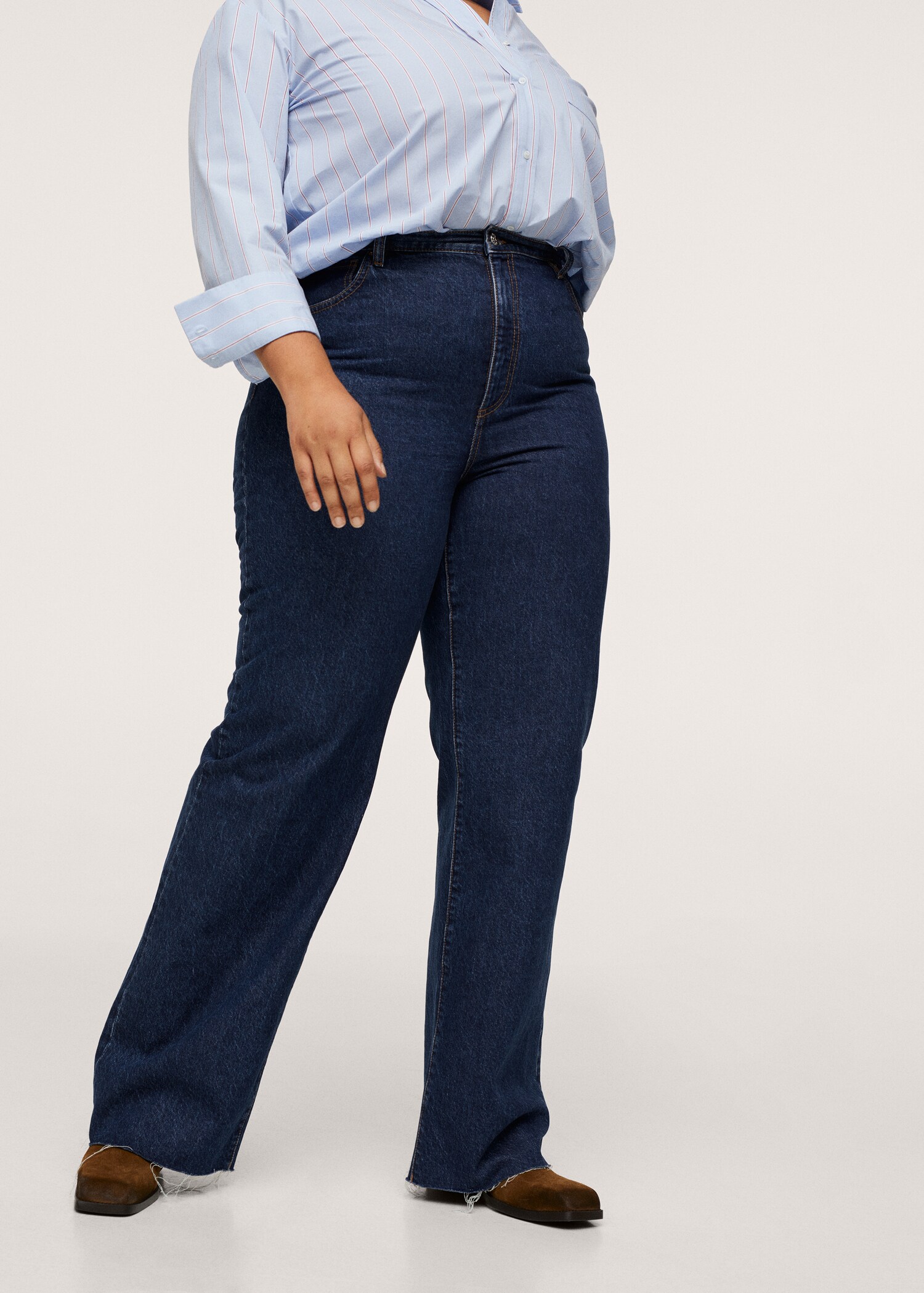 High-waist wideleg jeans - Medium plane