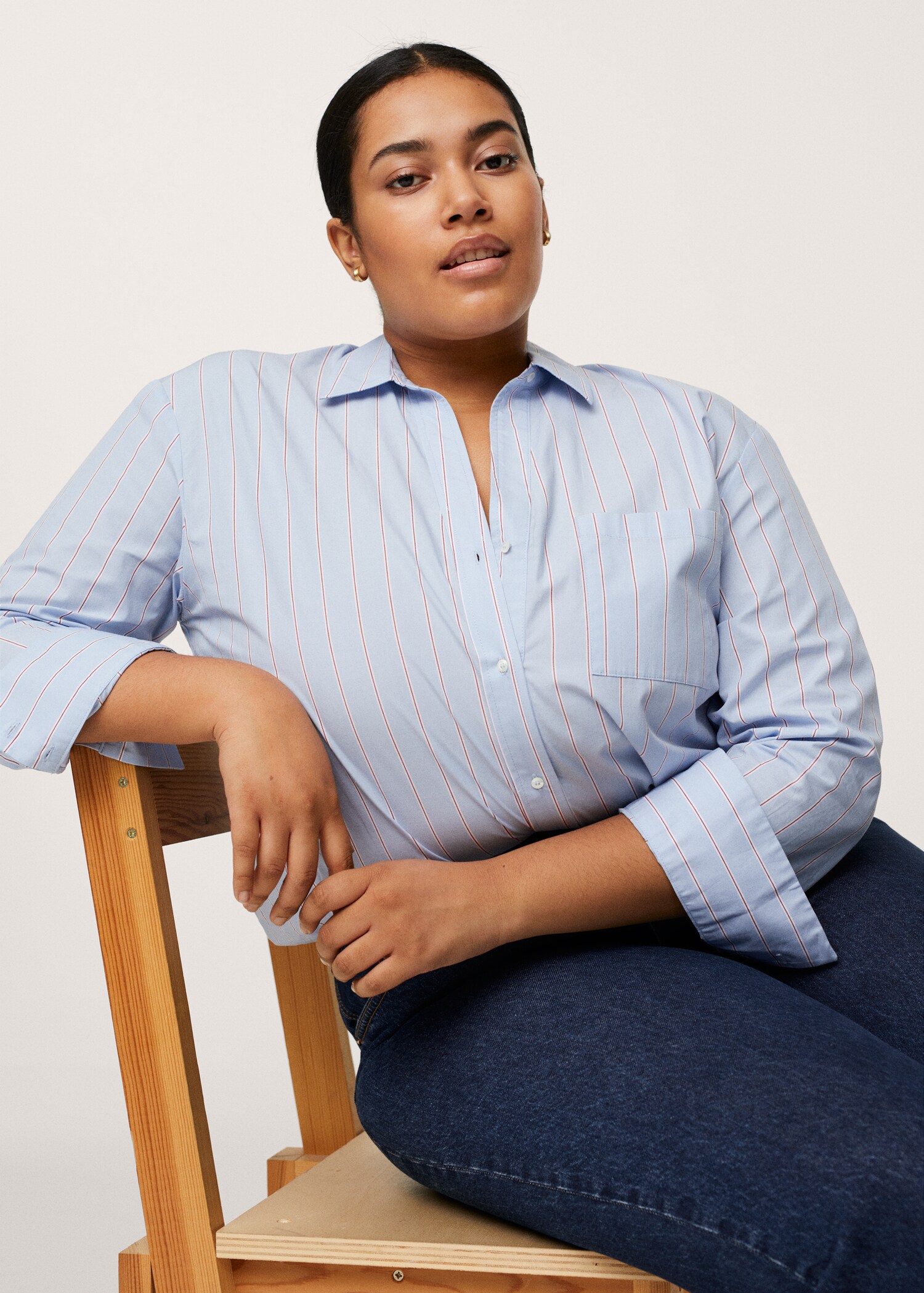 High-waist wideleg jeans - Details of the article 2