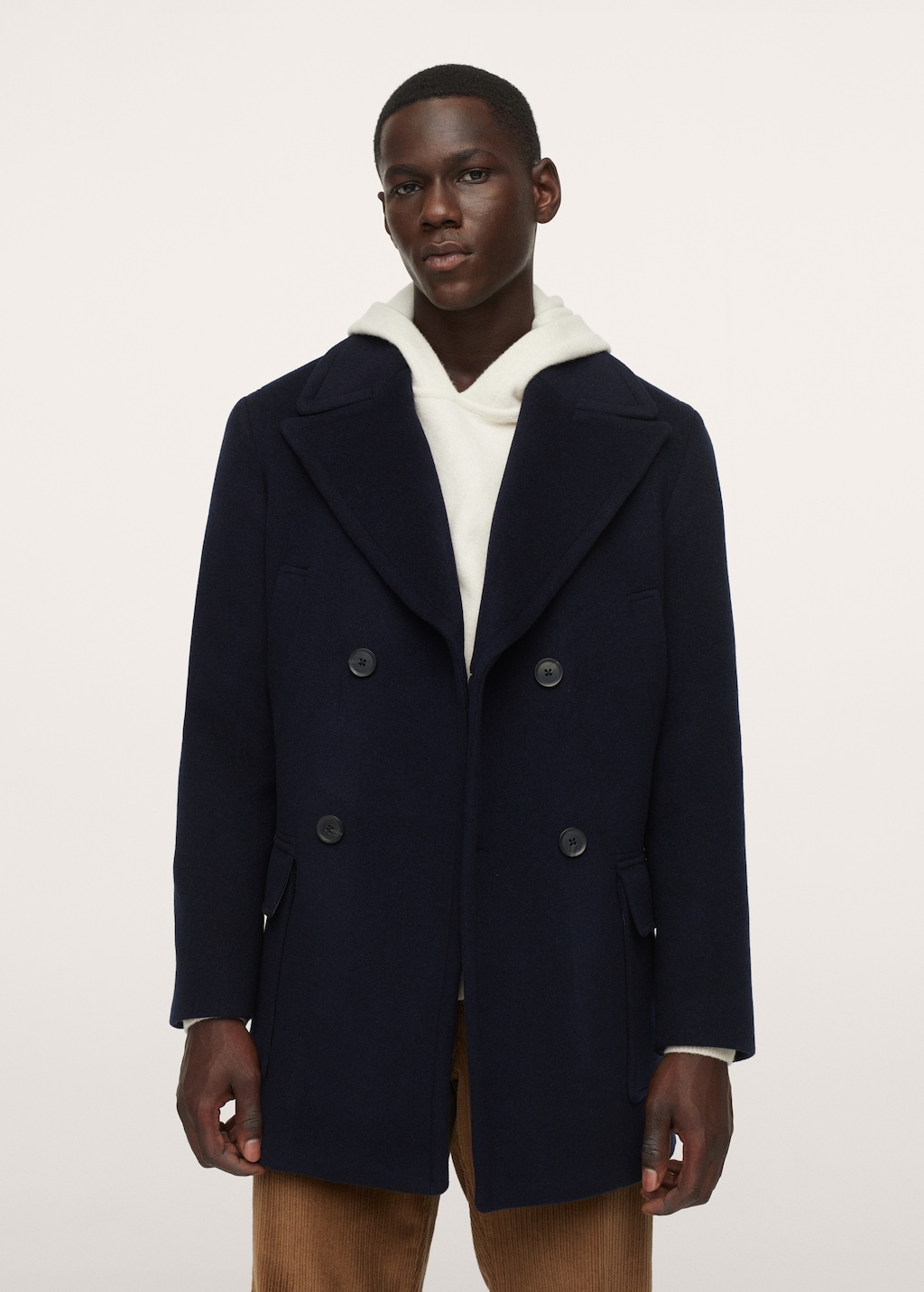 Abrigo de lana hombre shop