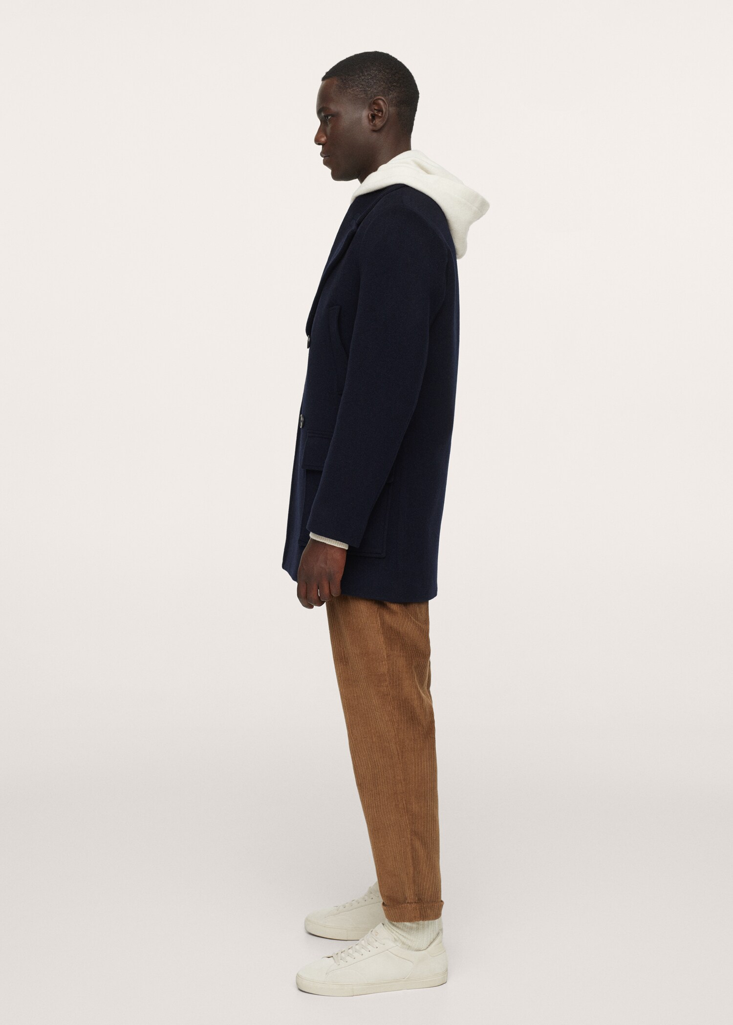 Wool double-breasted coat - Details of the article 2