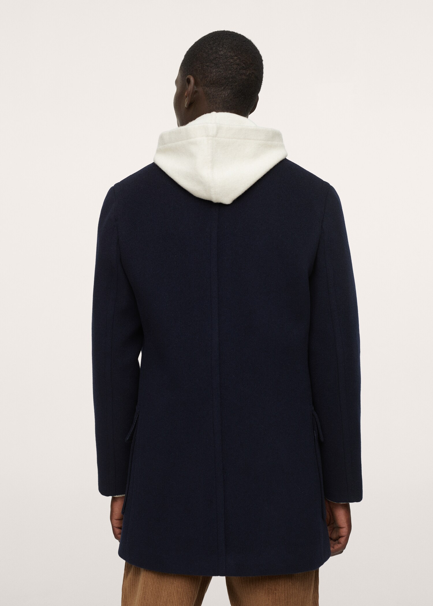 Wool double-breasted coat - Reverse of the article