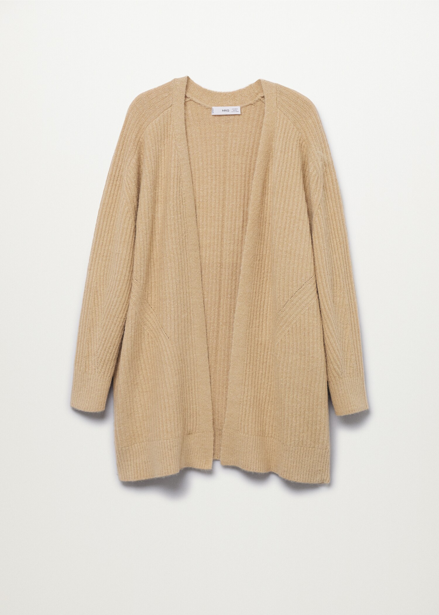 Ribbed knit cardigan - Article without model