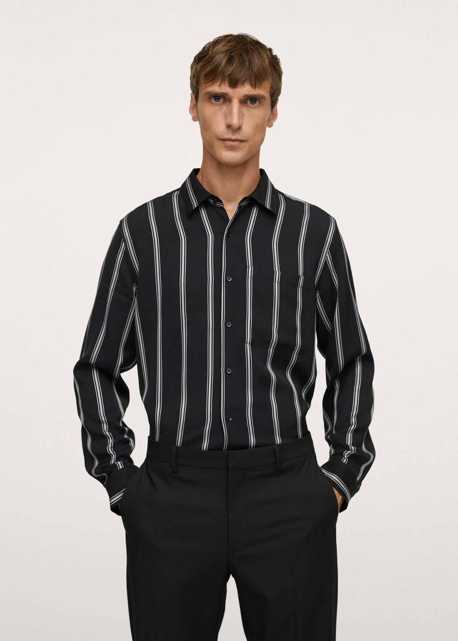 Camisa fluida rayas - Plano medio