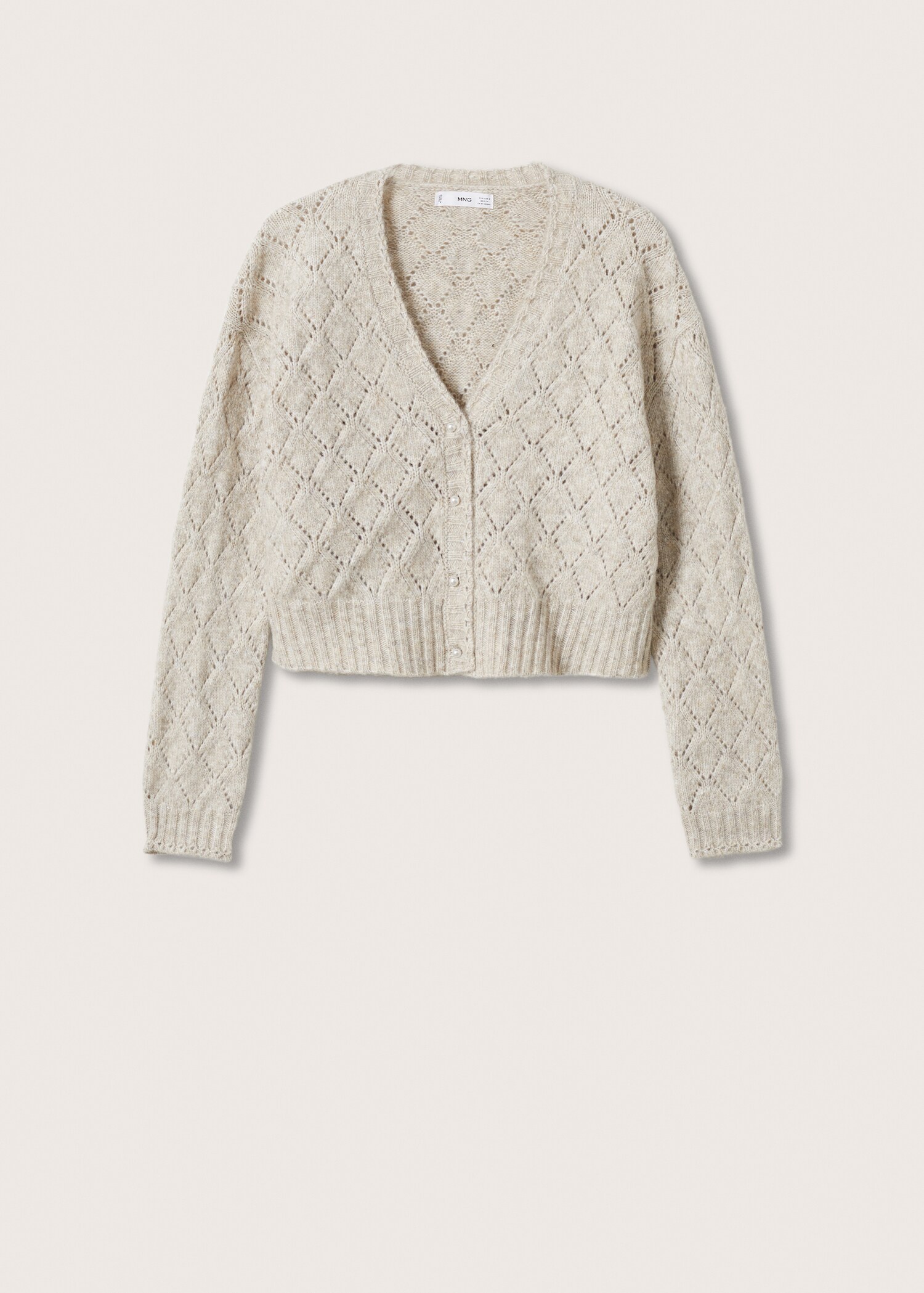 Úpletový kardigan crop - Zboží bez modelu