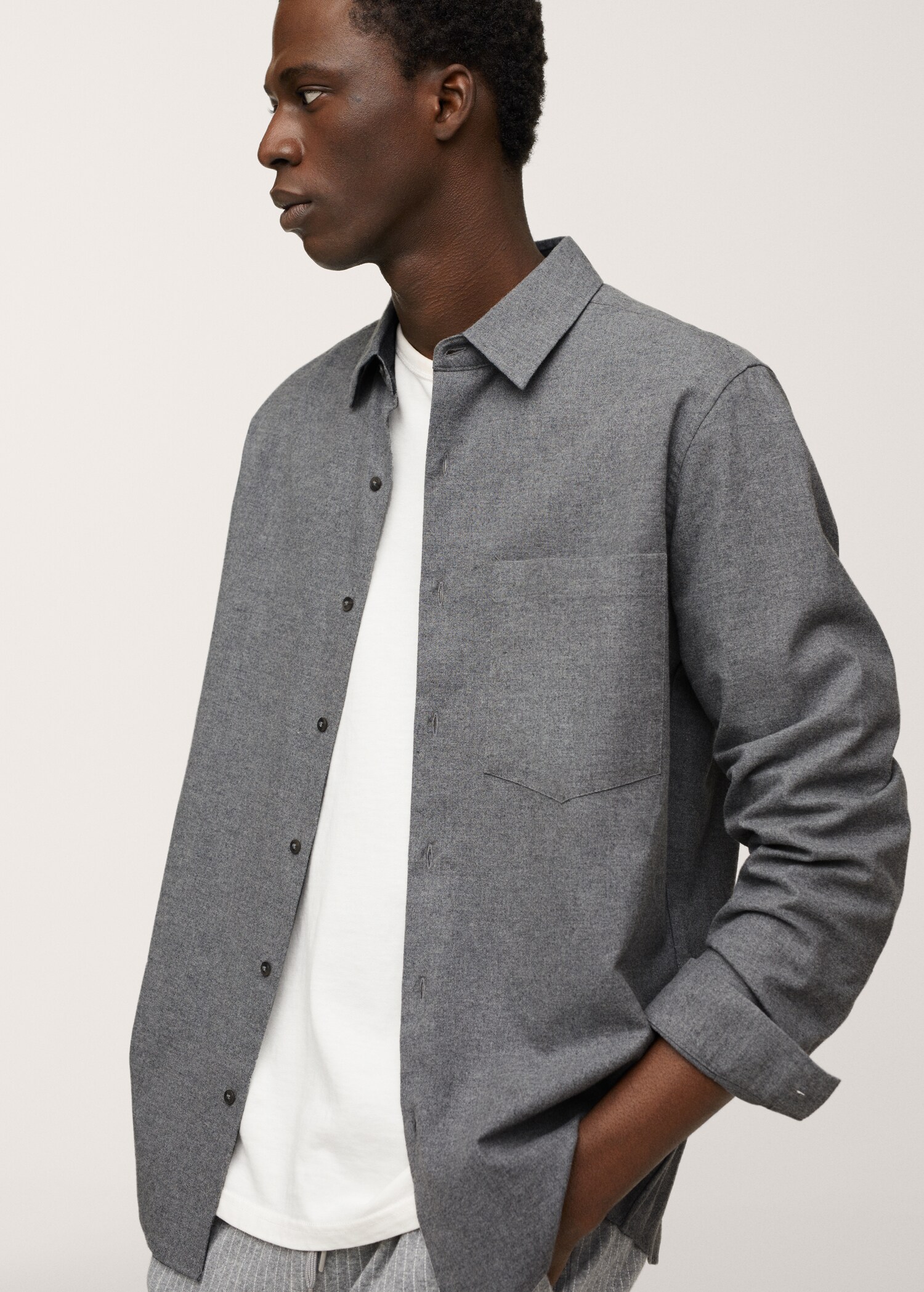 Camisa regular fit algodón - Detalle del artículo 2