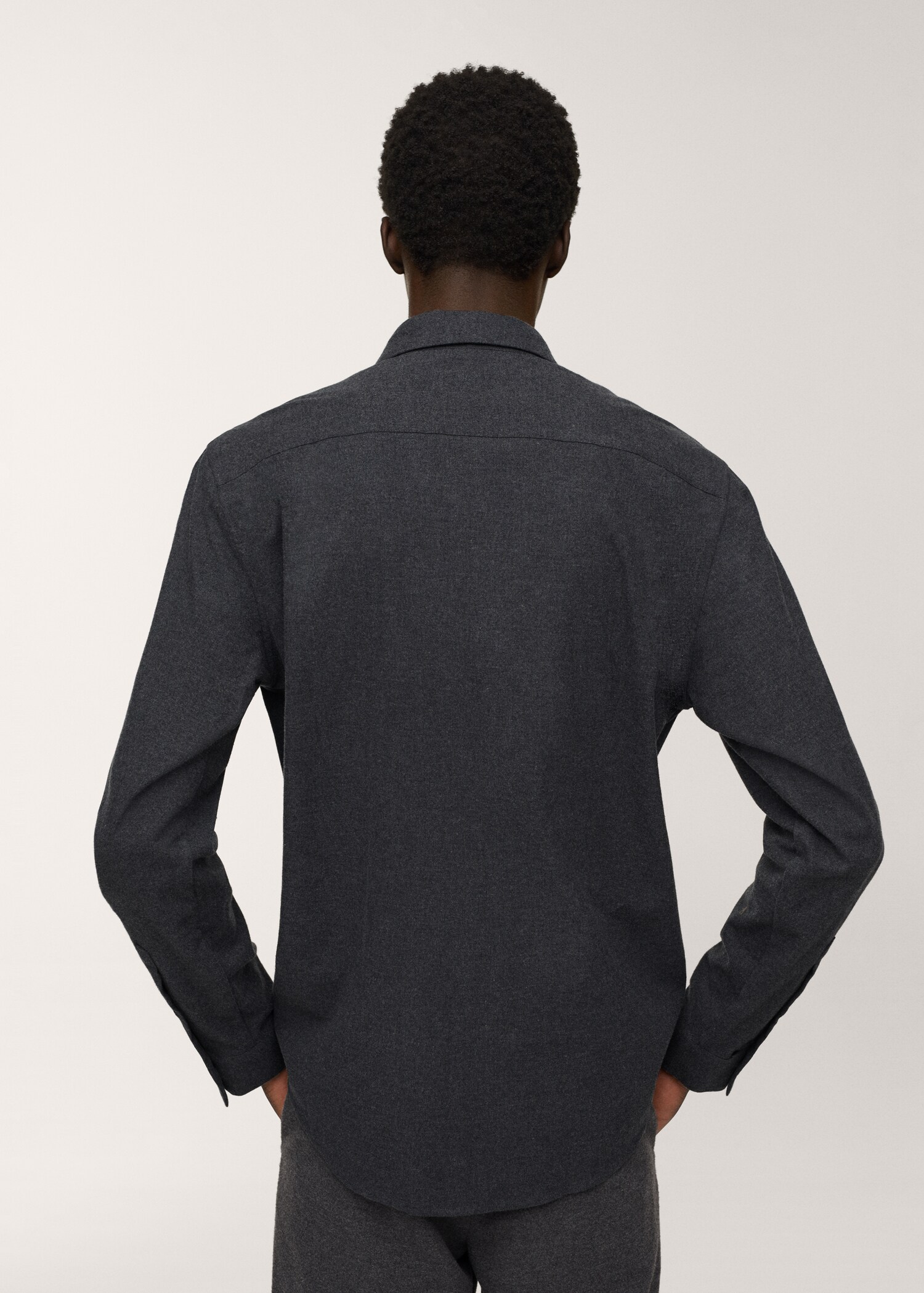 Camisa regular fit algodón - Reverso del artículo