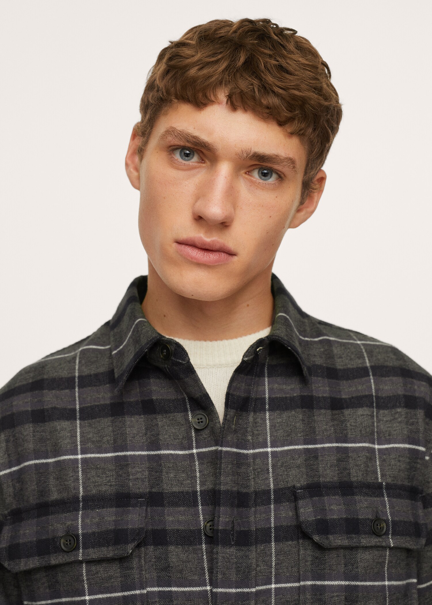 Sobrecamisa franela cuadros - Detalle del artículo 1