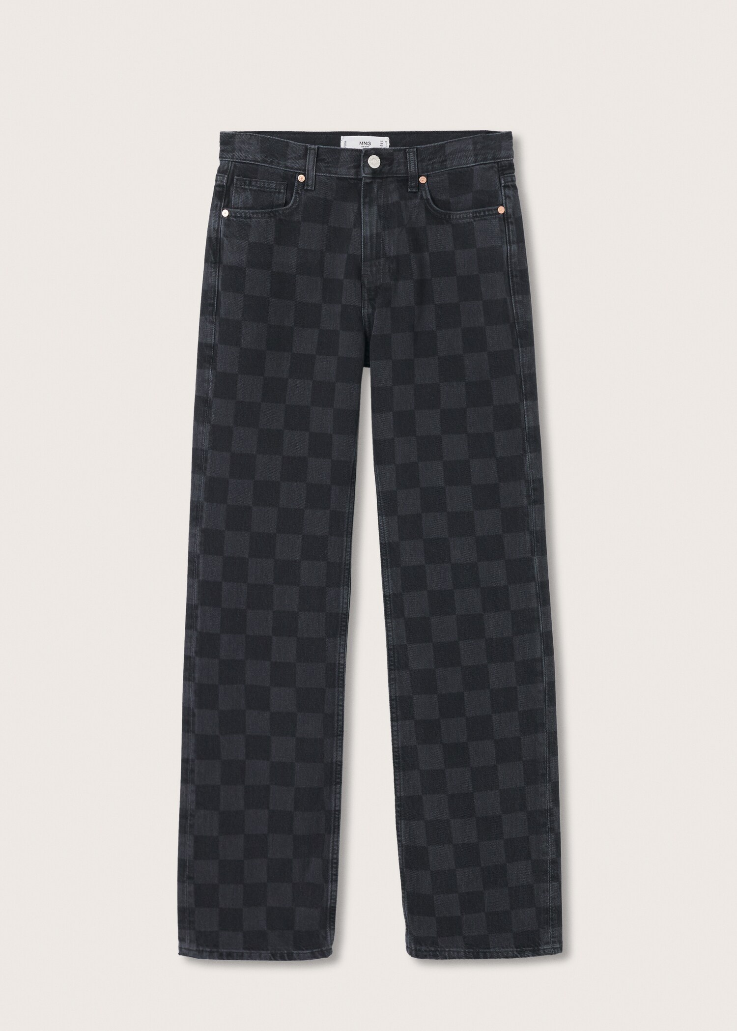 Jeans rectos cuadros - Artículo sin modelo