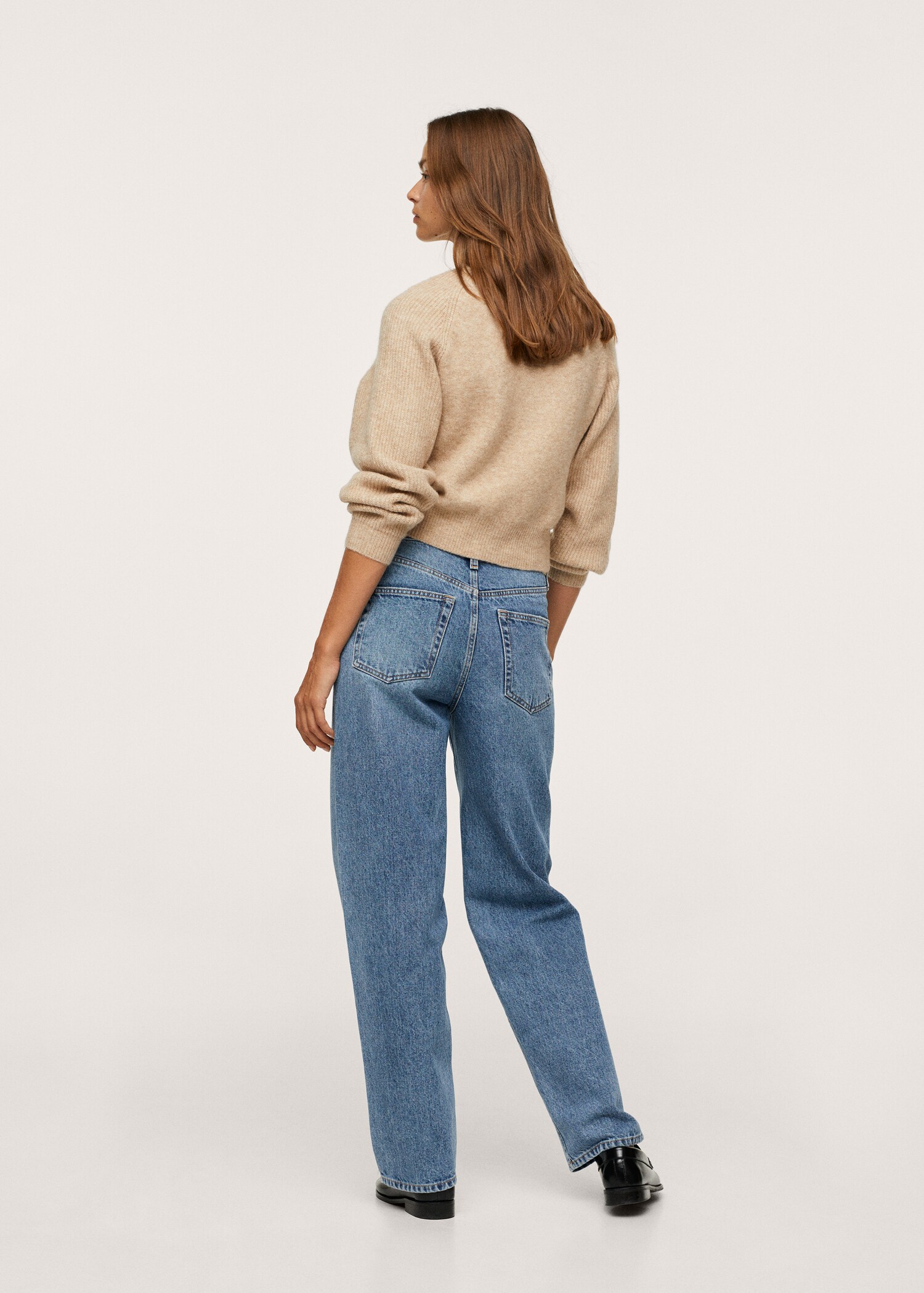 Jeans relaxed tiro alto - Reverso del artículo