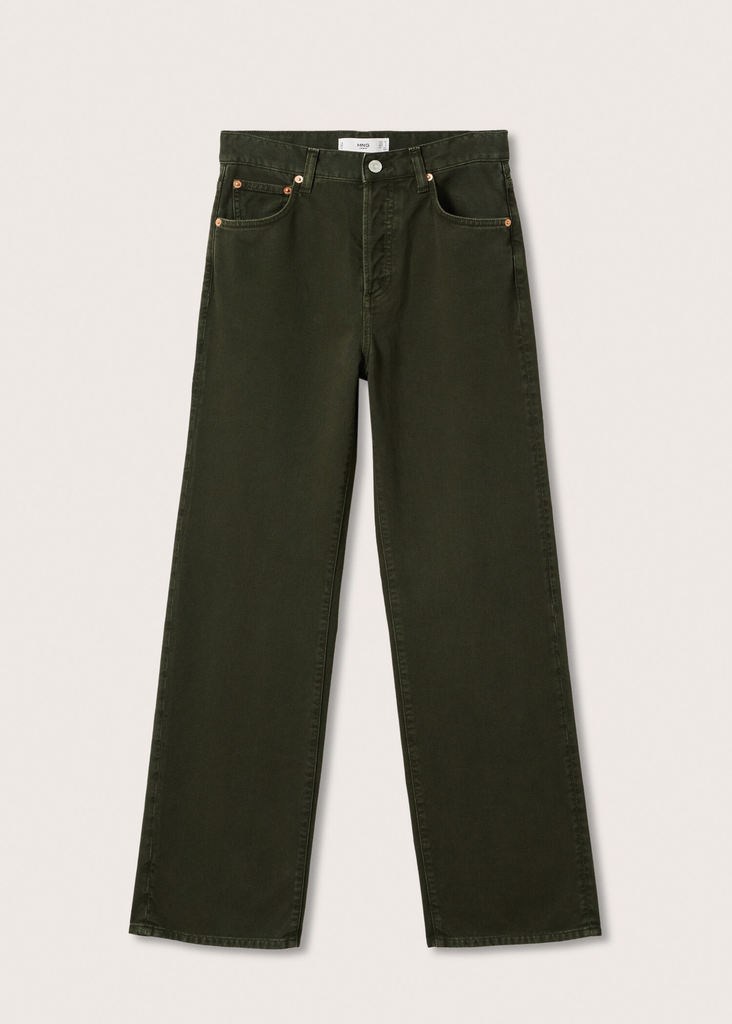 Jeans rectos tiro alto - Artículo sin modelo
