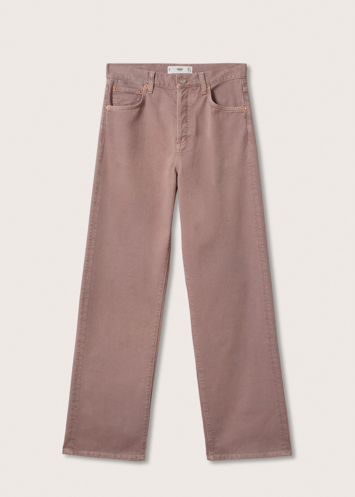 Jeans rectos tiro alto - Artículo sin modelo