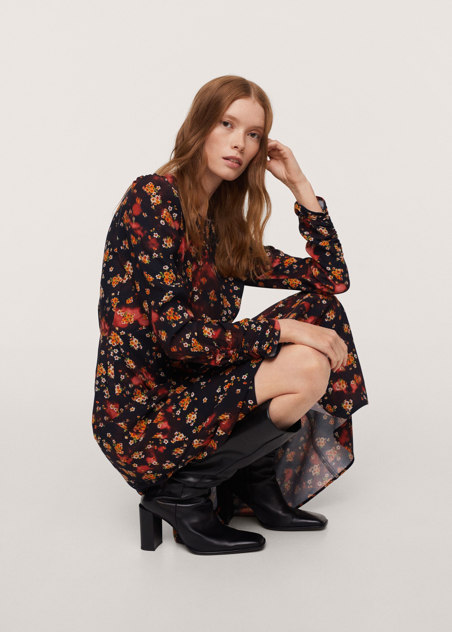 Floral print dress - Details of the article 1