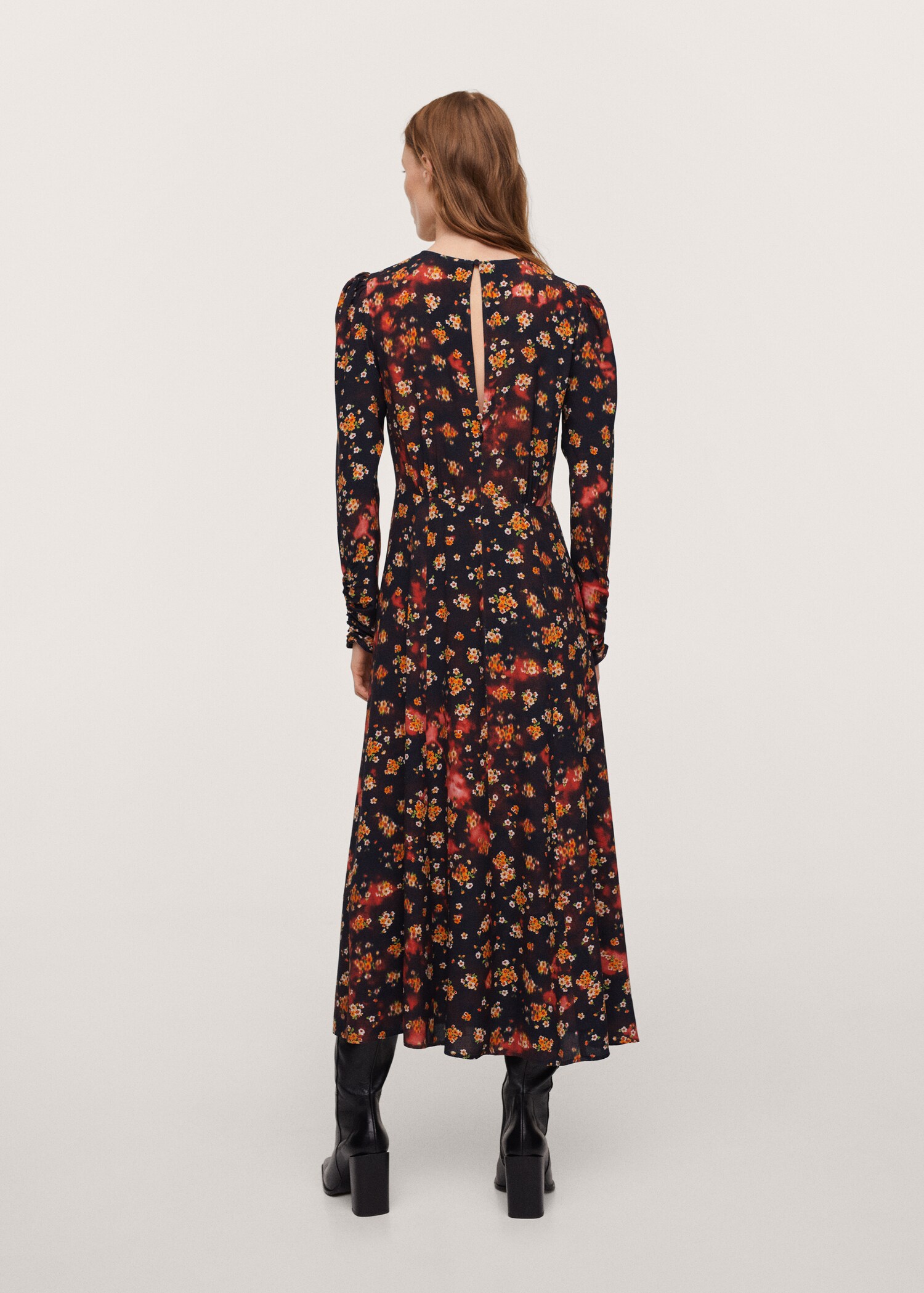 Floral print dress - Reverse of the article