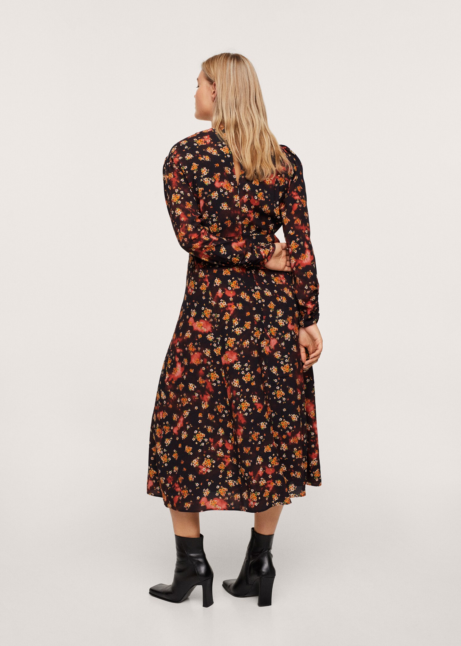 Vestido estampado flores - Reverso del artículo