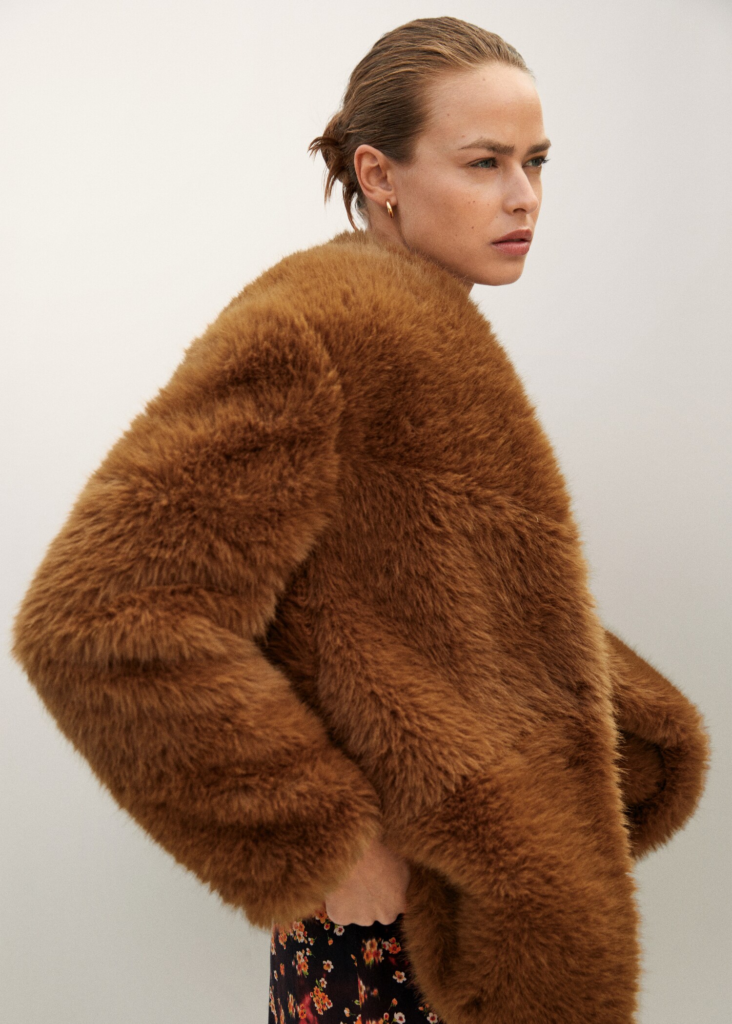 Kožešinový kabát oversize - Detail zboží 5