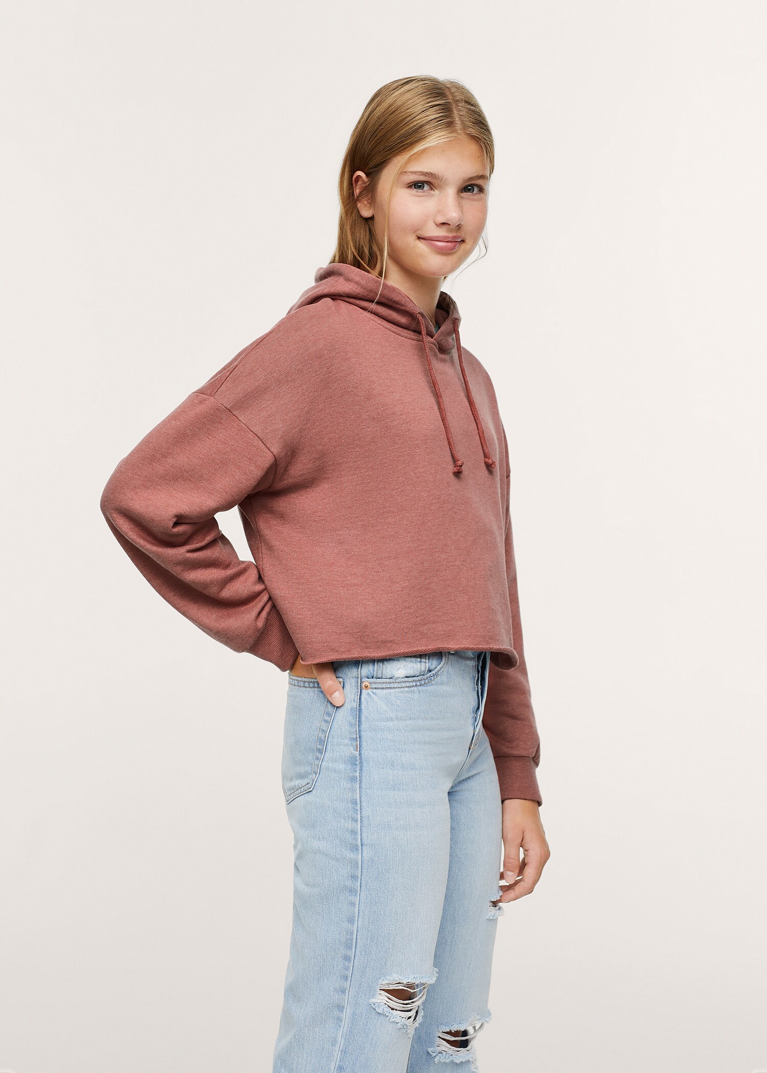 Sudadera capucha crop - Detalle del artículo 1