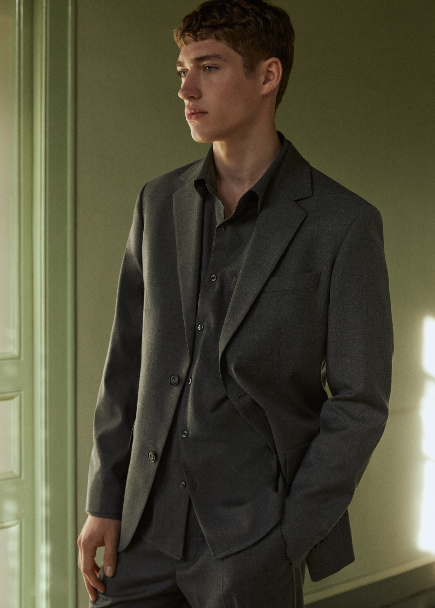 Σακάκι κοστουμιού slim fit - Λεπτομέρεια του προϊόντος 6