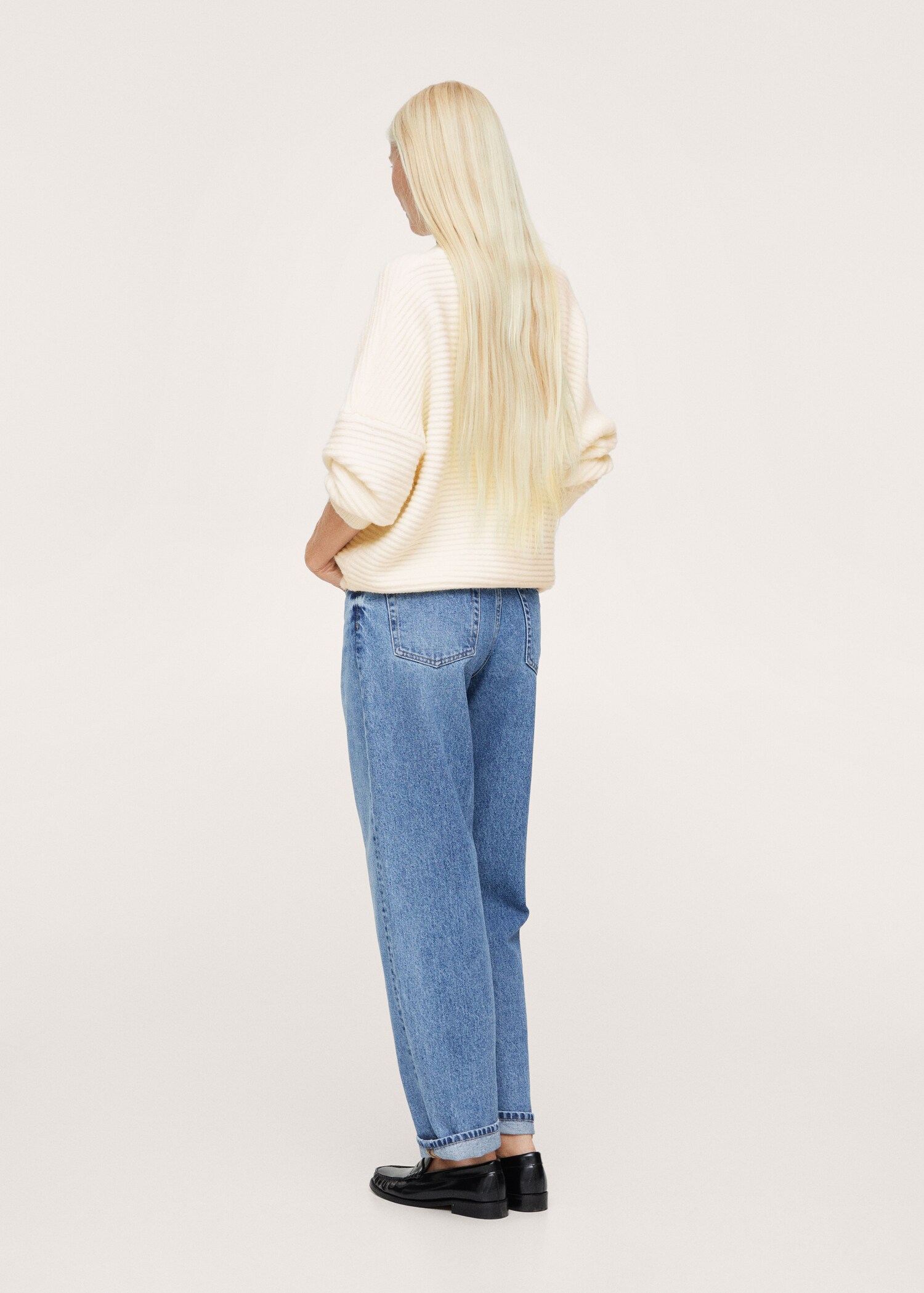 Oversize knit sweater - Reverse of the article