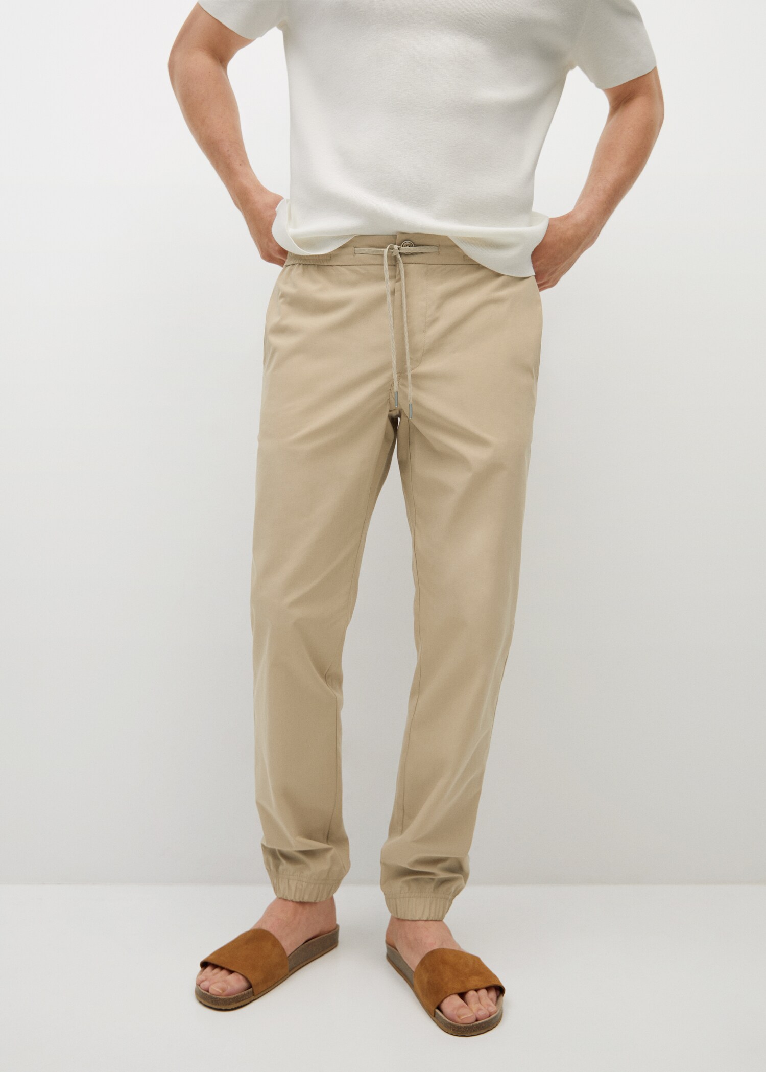 Tencel cotton joggers - Medium plane