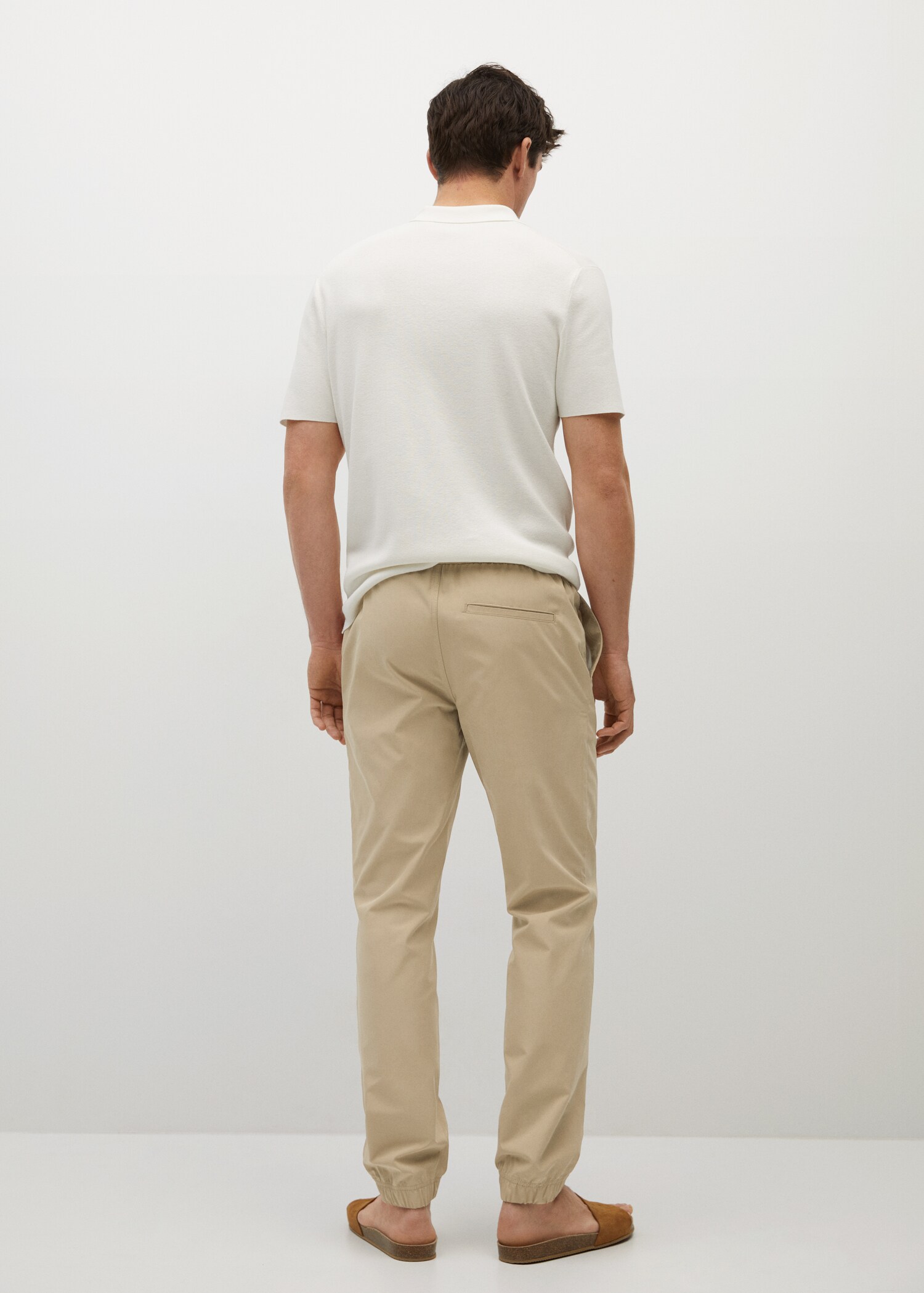 Tencel cotton joggers - Reverse of the article