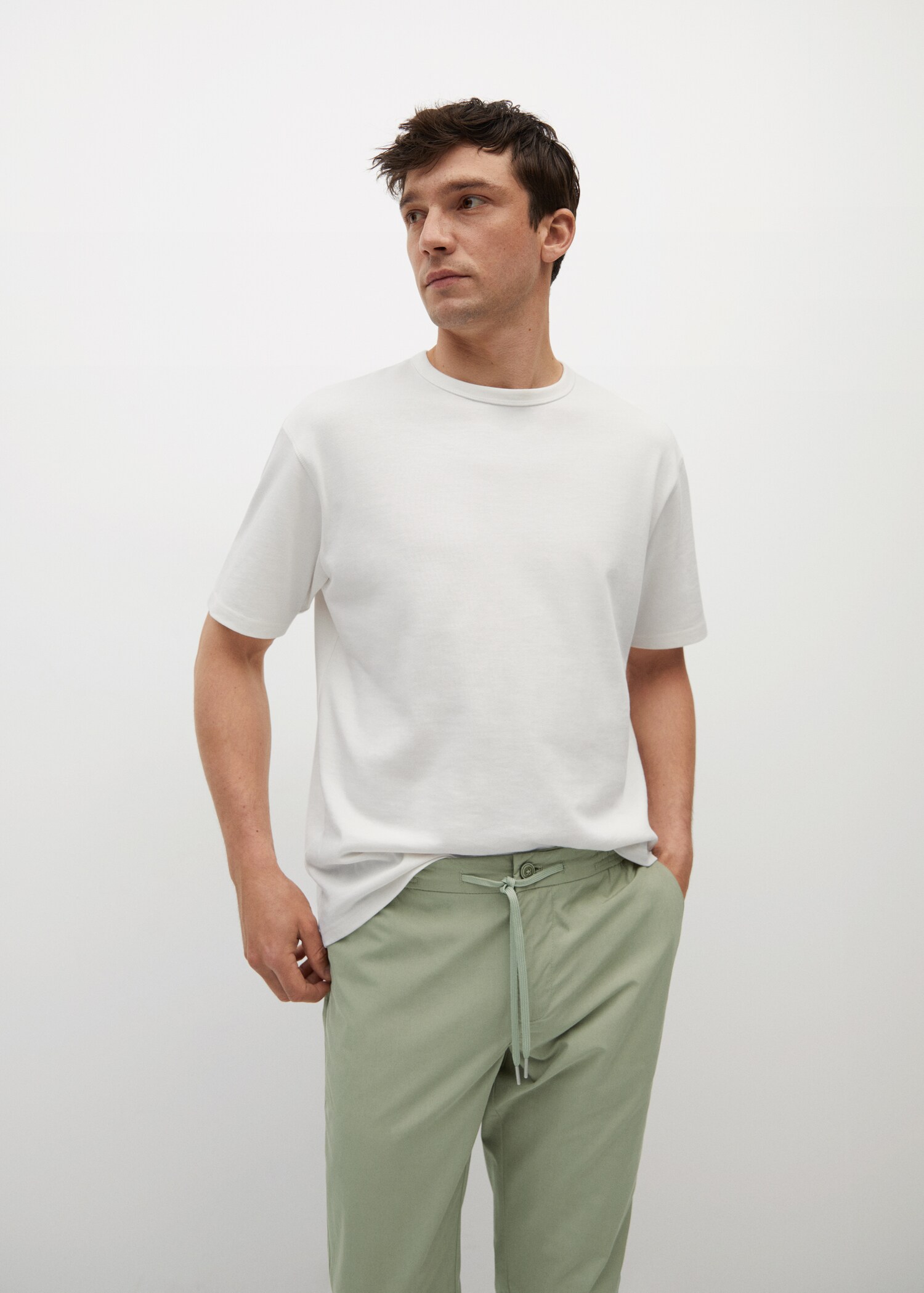Tencel cotton joggers - Details of the article 1
