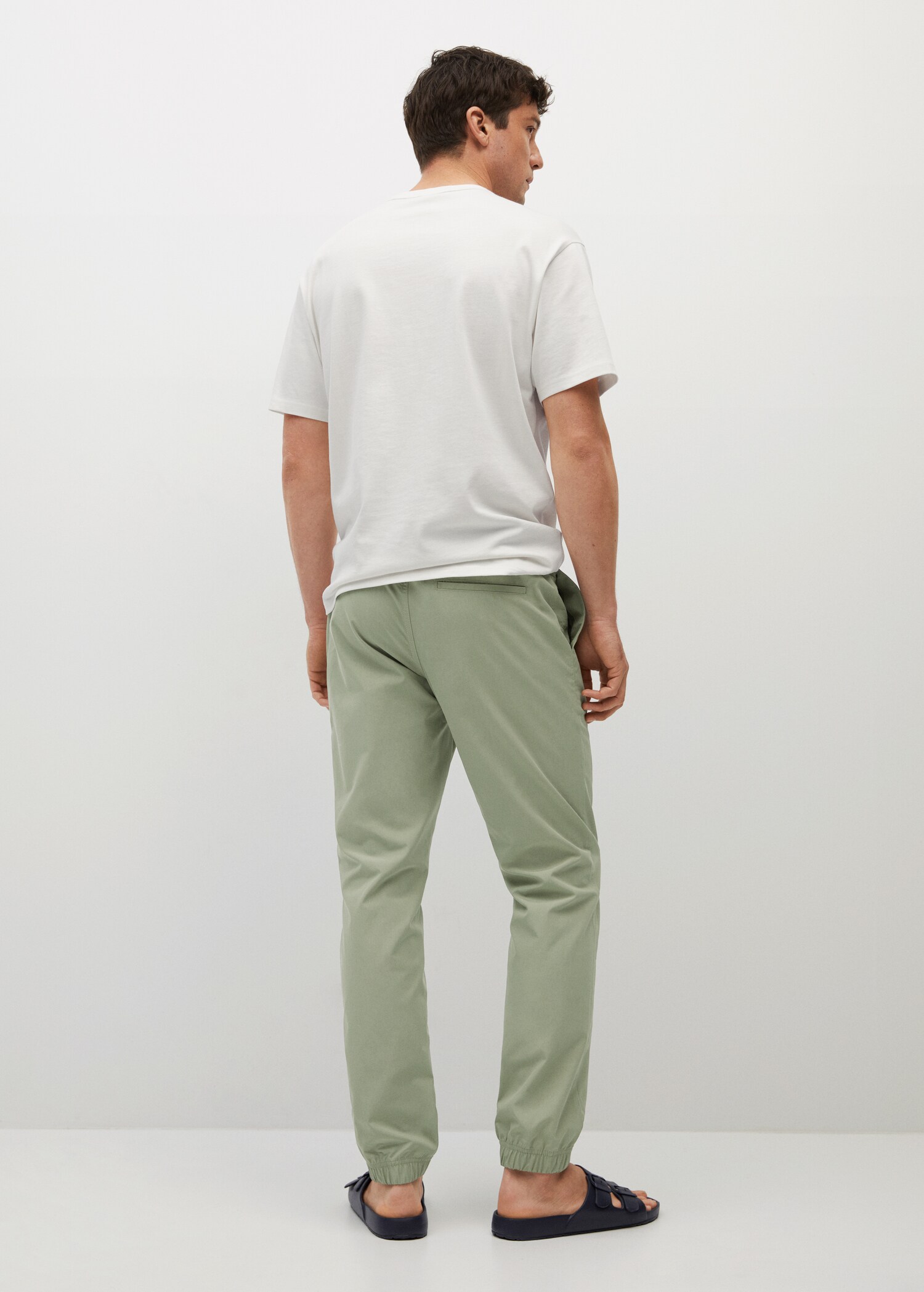 Tencel cotton joggers - Reverse of the article
