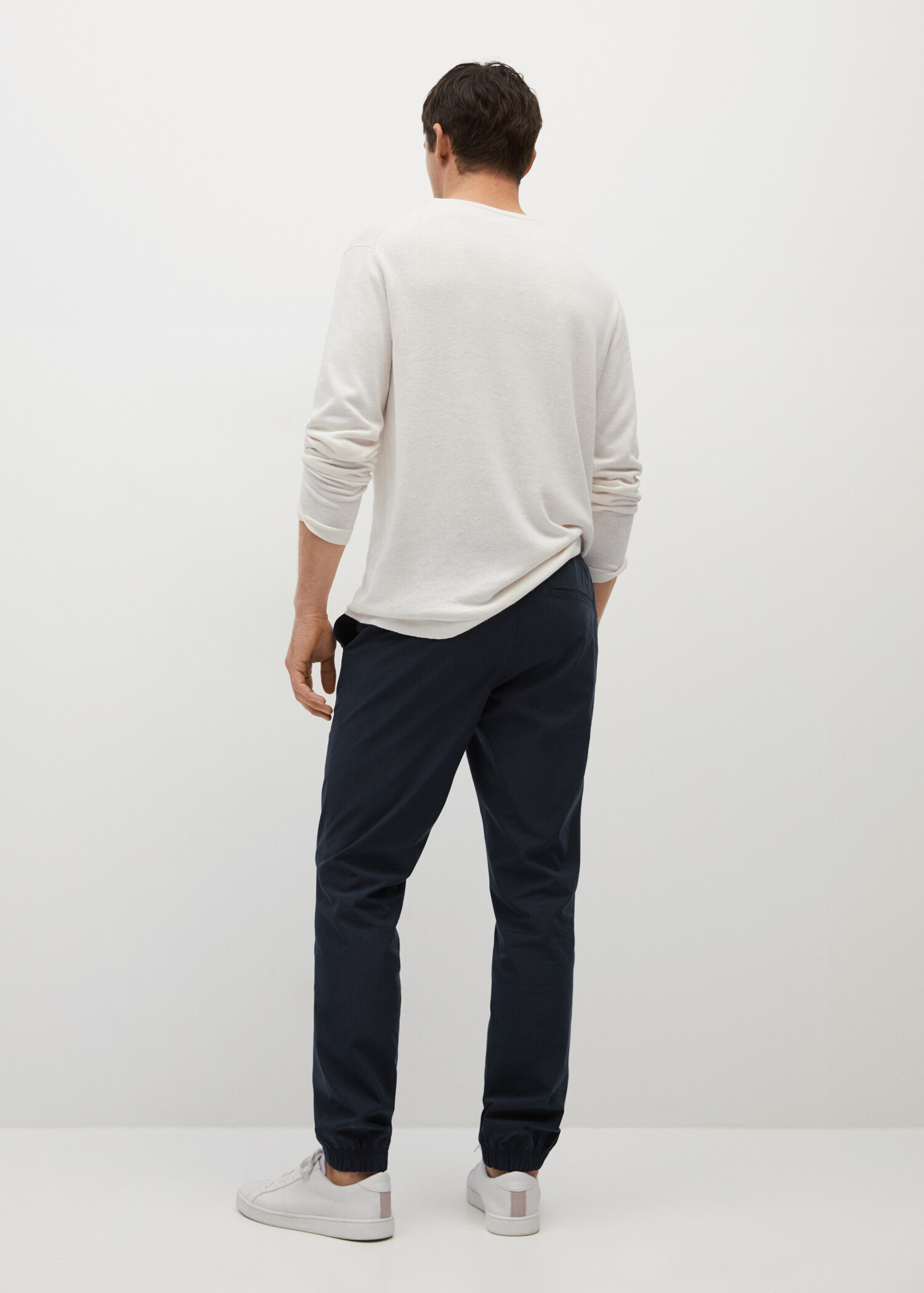 Tencel cotton joggers - Reverse of the article