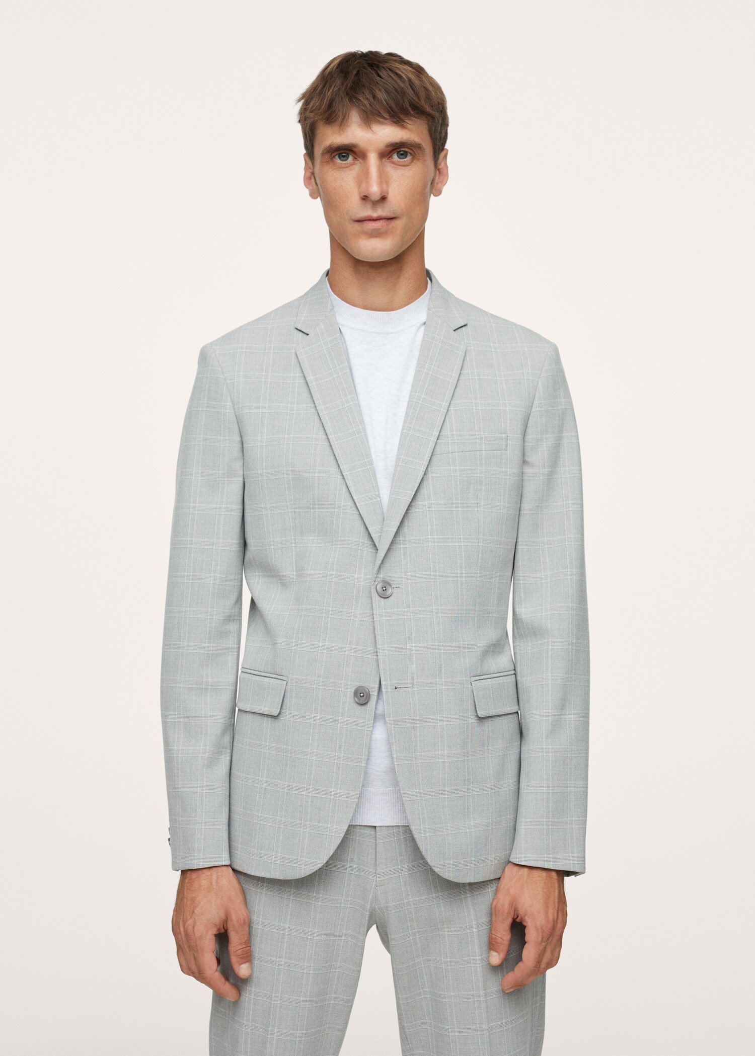 Super slim-fit Tailored check jacket - Medium plane