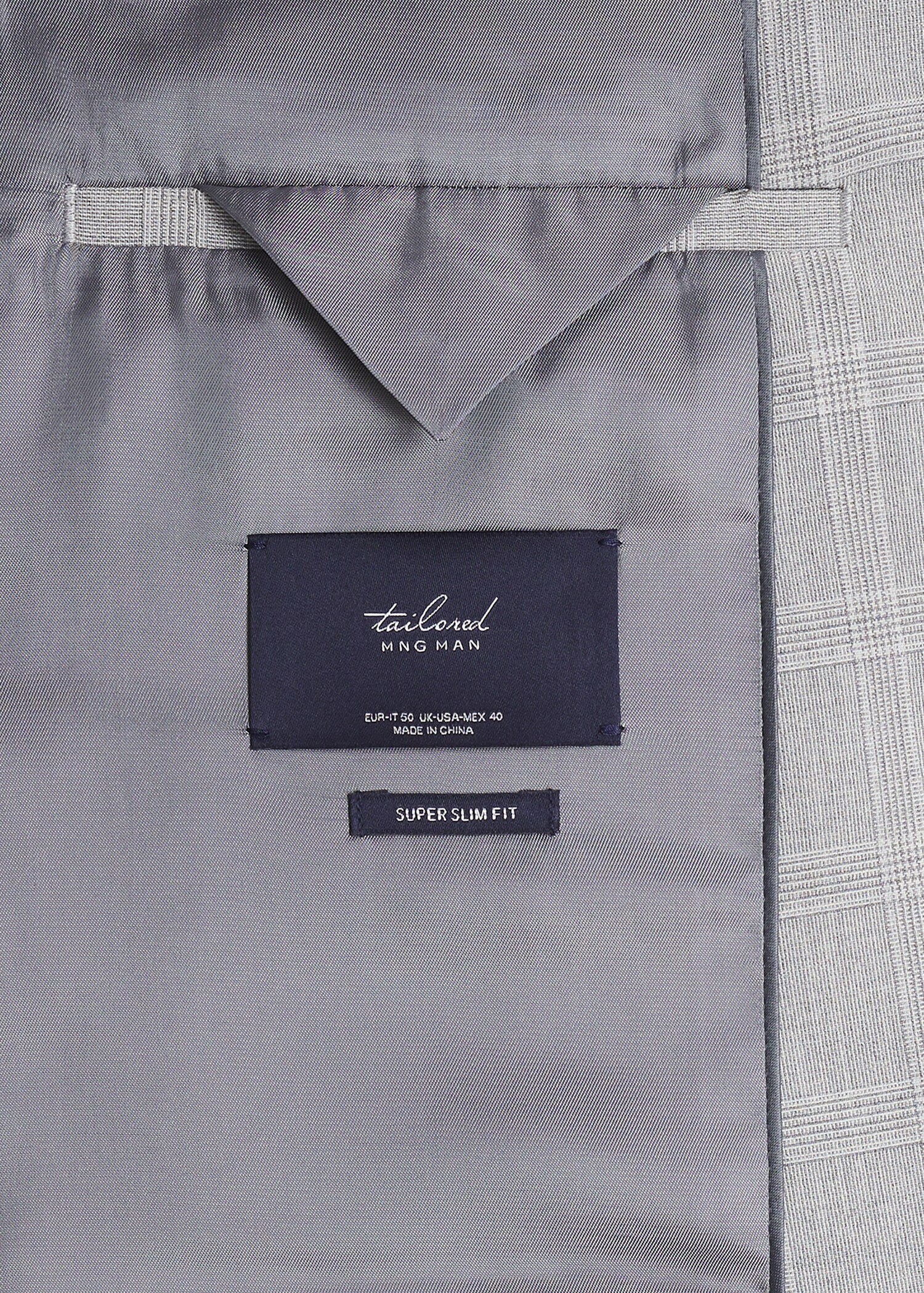 Super slim-fit Tailored check jacket - Details of the article 8