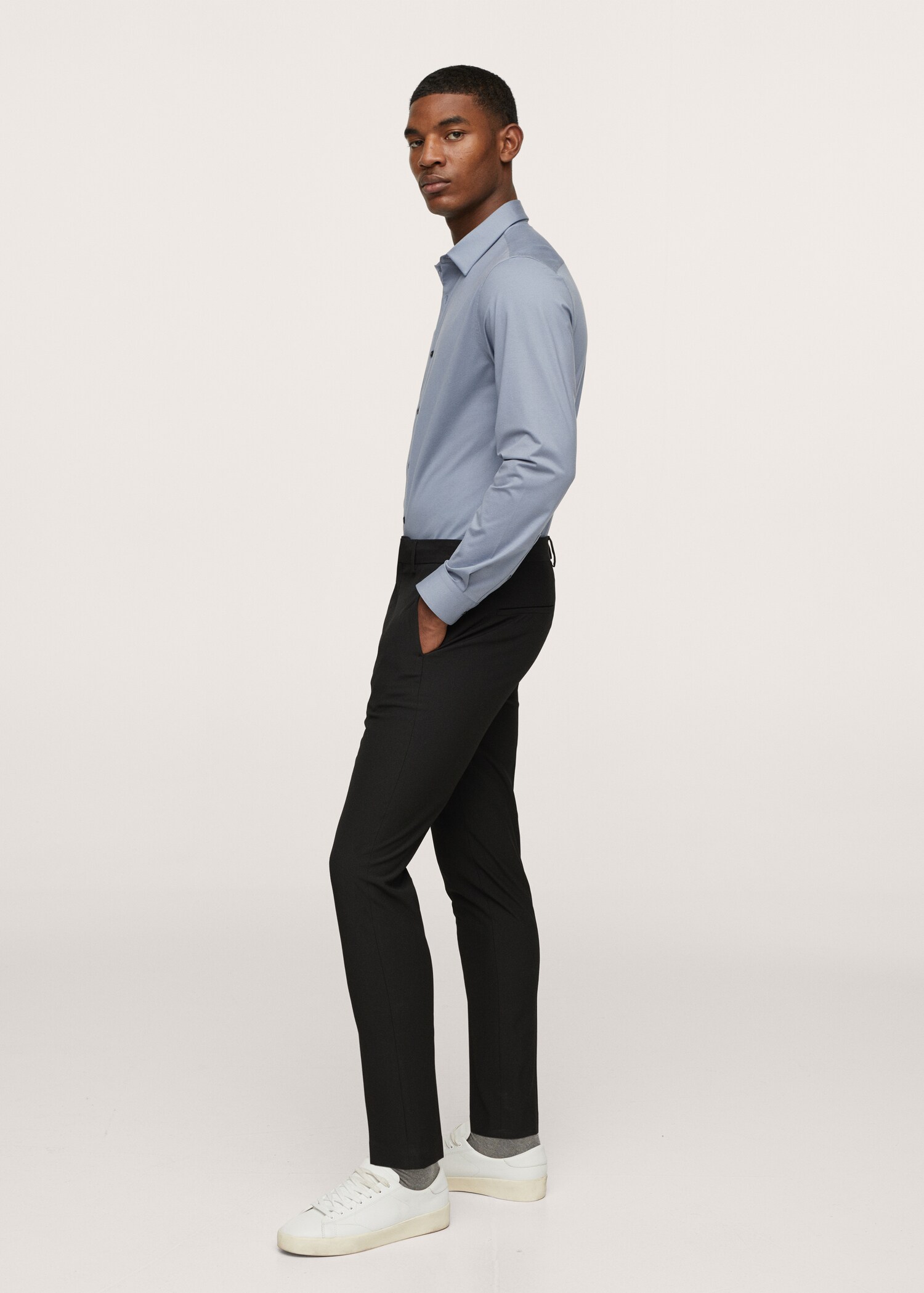 Obleková košile slim fit ze strečové bavlny - Detail zboží 2