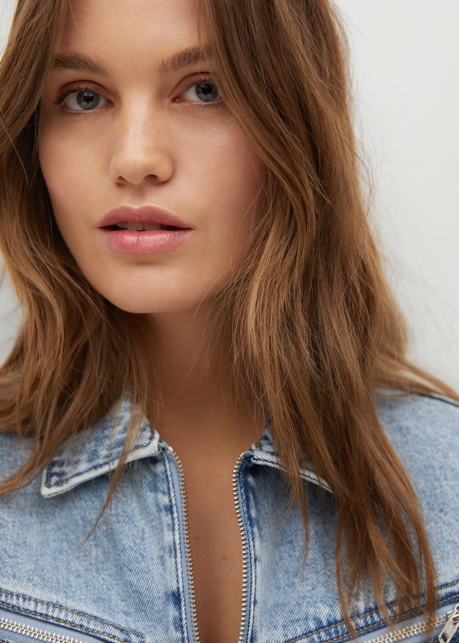Zip denim jumpsuit - Details of the article 1