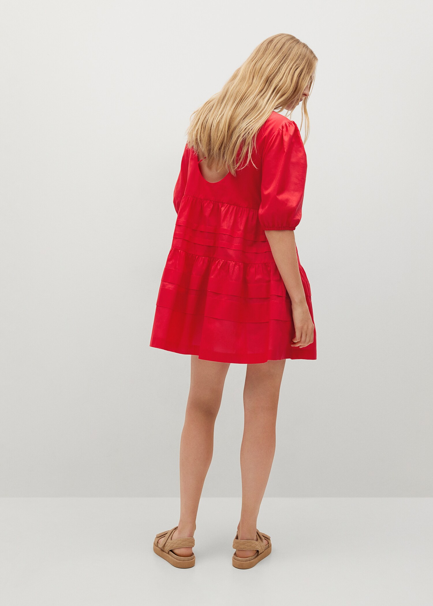 Vestido algodón volantes - Reverso del artículo