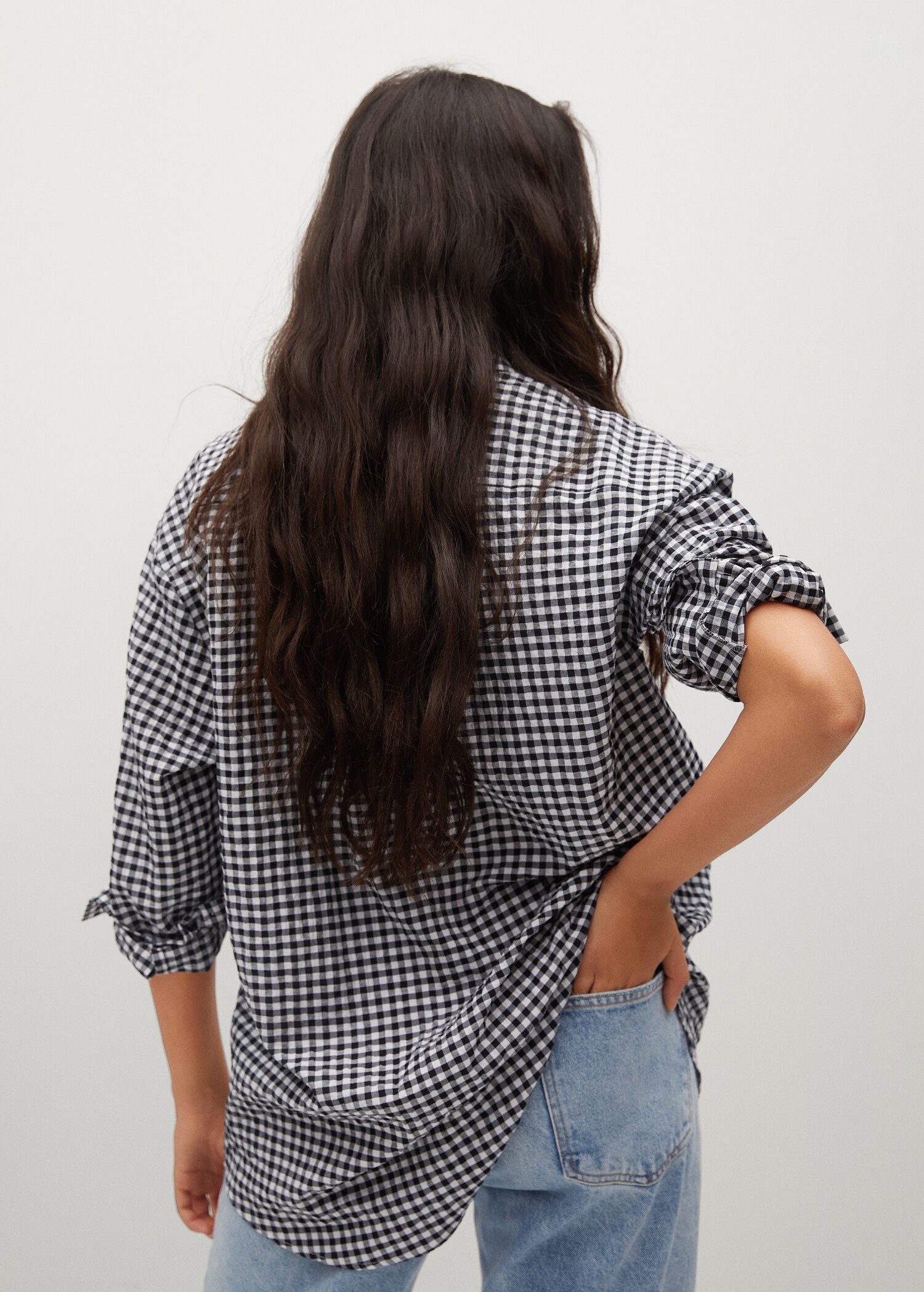 Camisa algodón oversize - Reverso del artículo