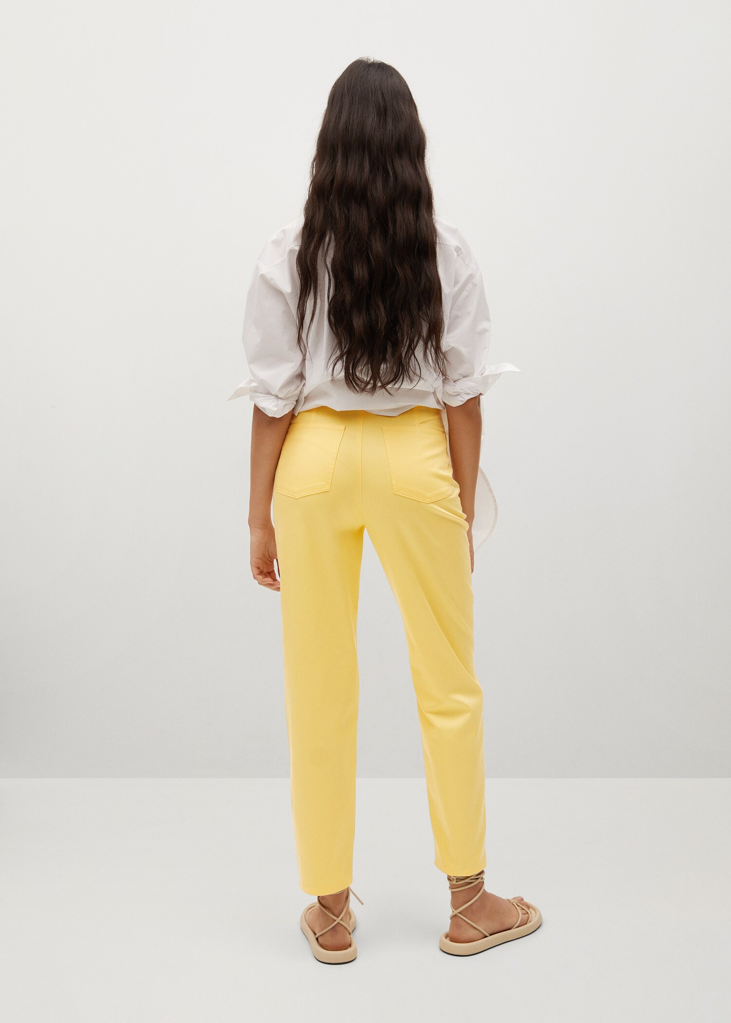 Pantalón recto franela - Reverso del artículo