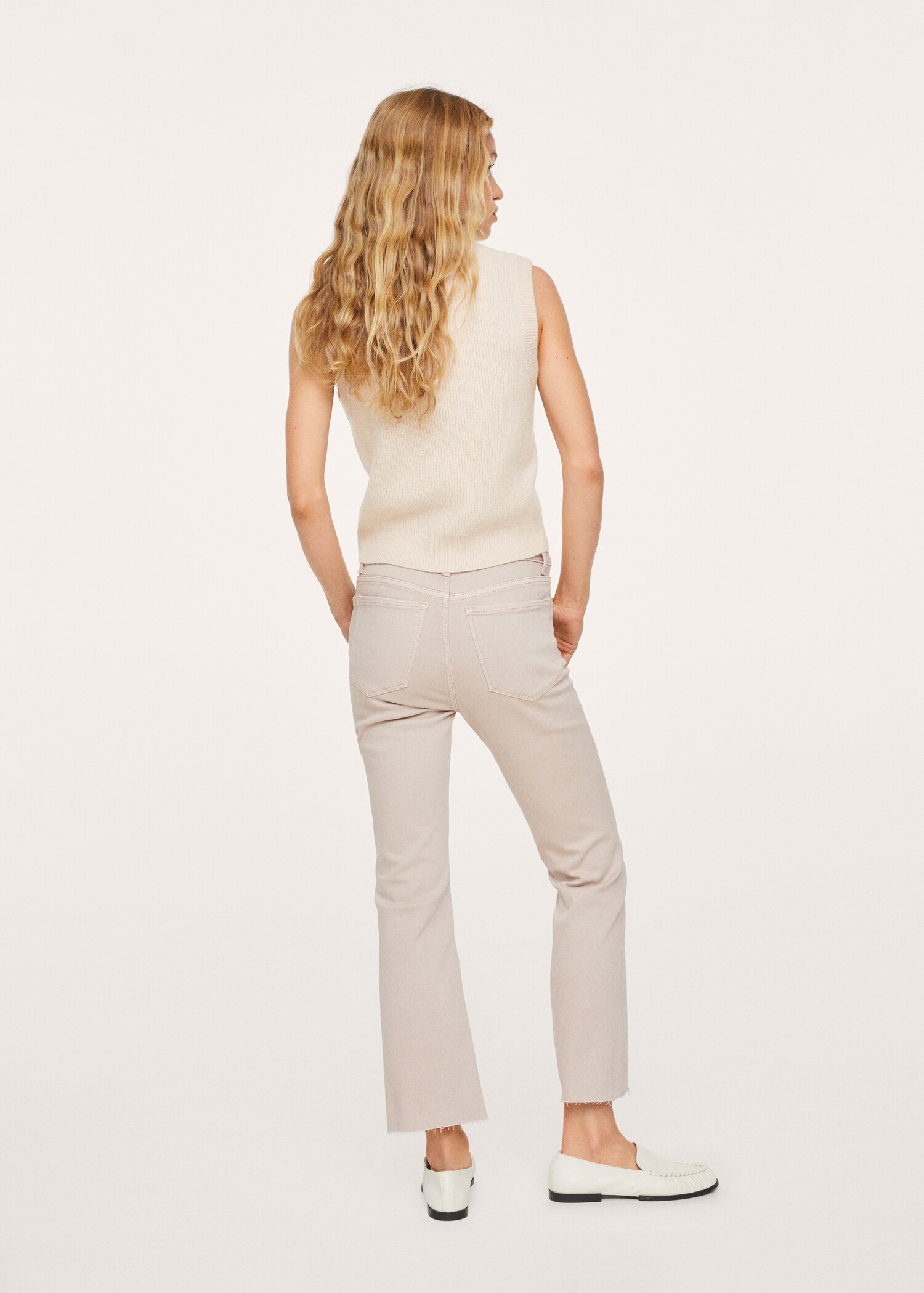 Jeans bootcut tiro alto - Reverso del artículo