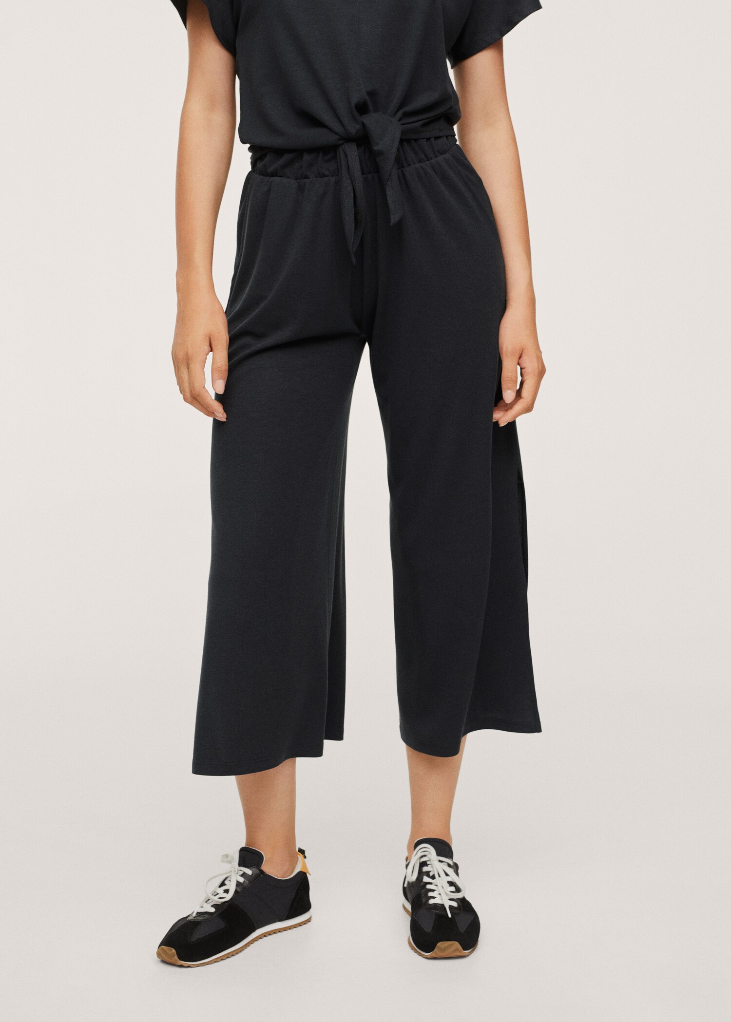 Kalhoty culottes lyocell - Náhled ve středové rovině