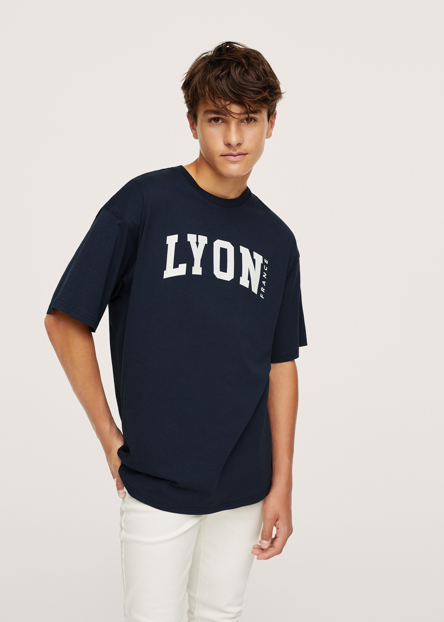 Camiseta estampada algodón - Plano medio