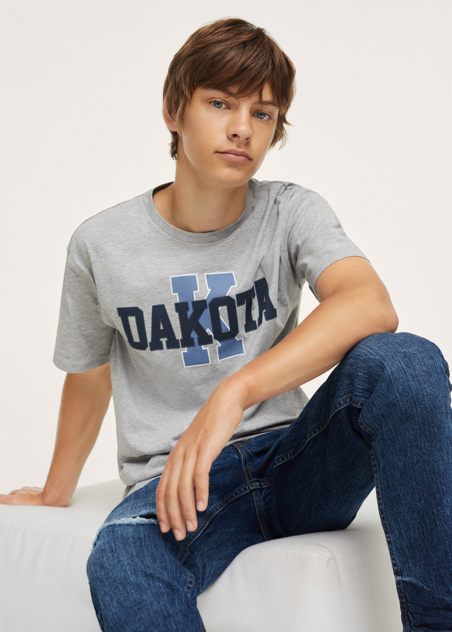 Camiseta estampada algodón - Plano medio
