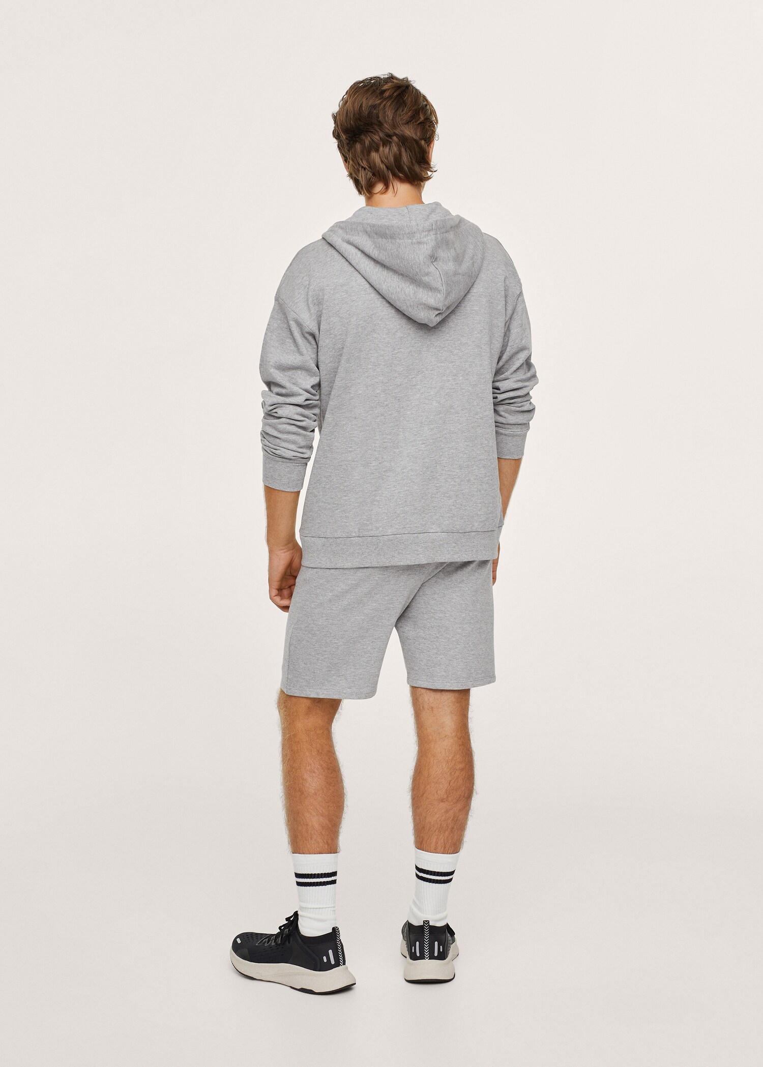 Sudadera algodón capucha - Plano medio