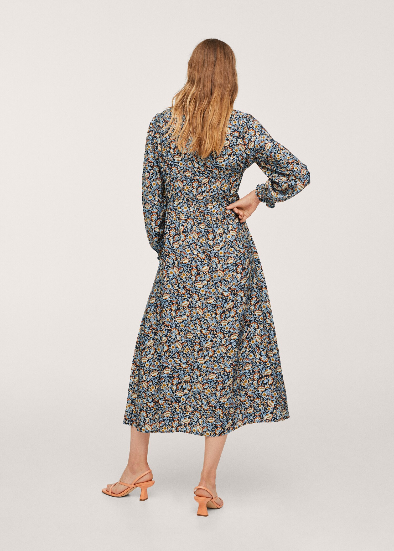 Bow printed dress - Reverse of the article