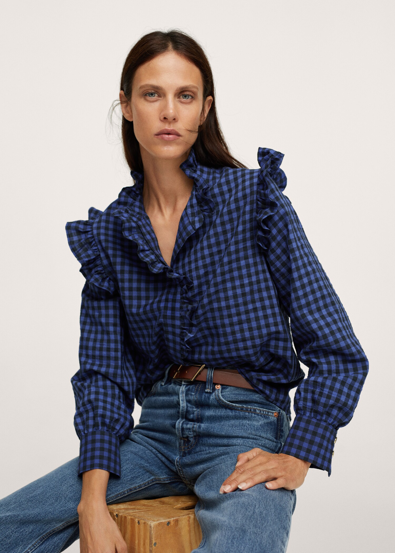 Blusa estampada volantes - Detalle del artículo 3