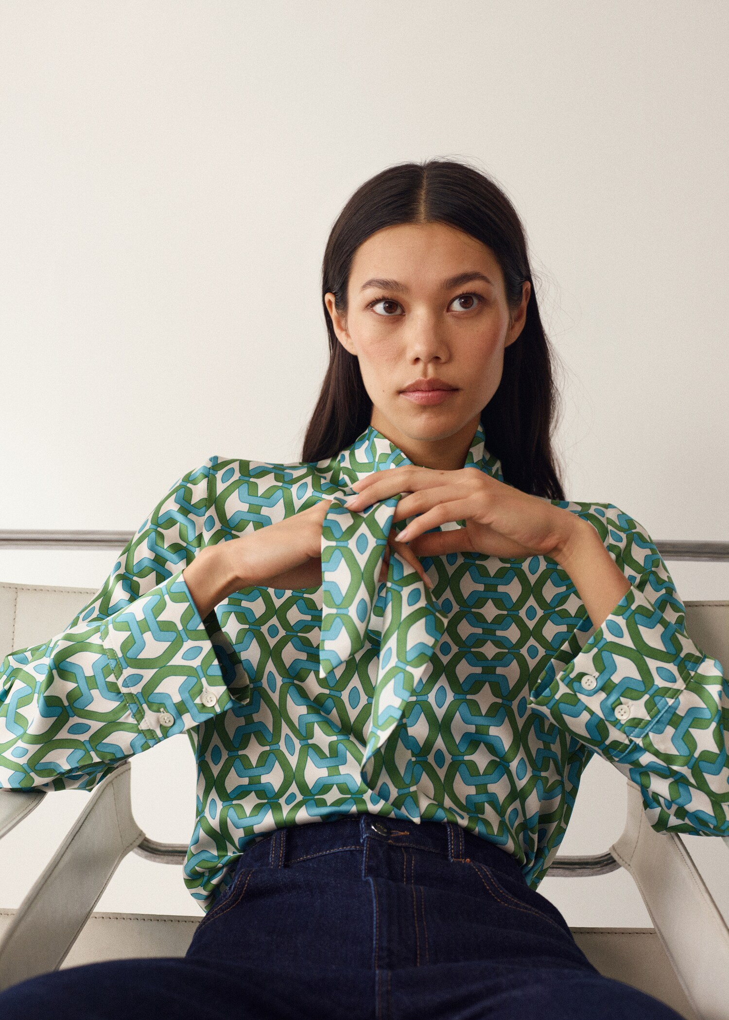 Blusa estampado geométrico - Detalle del artículo 5