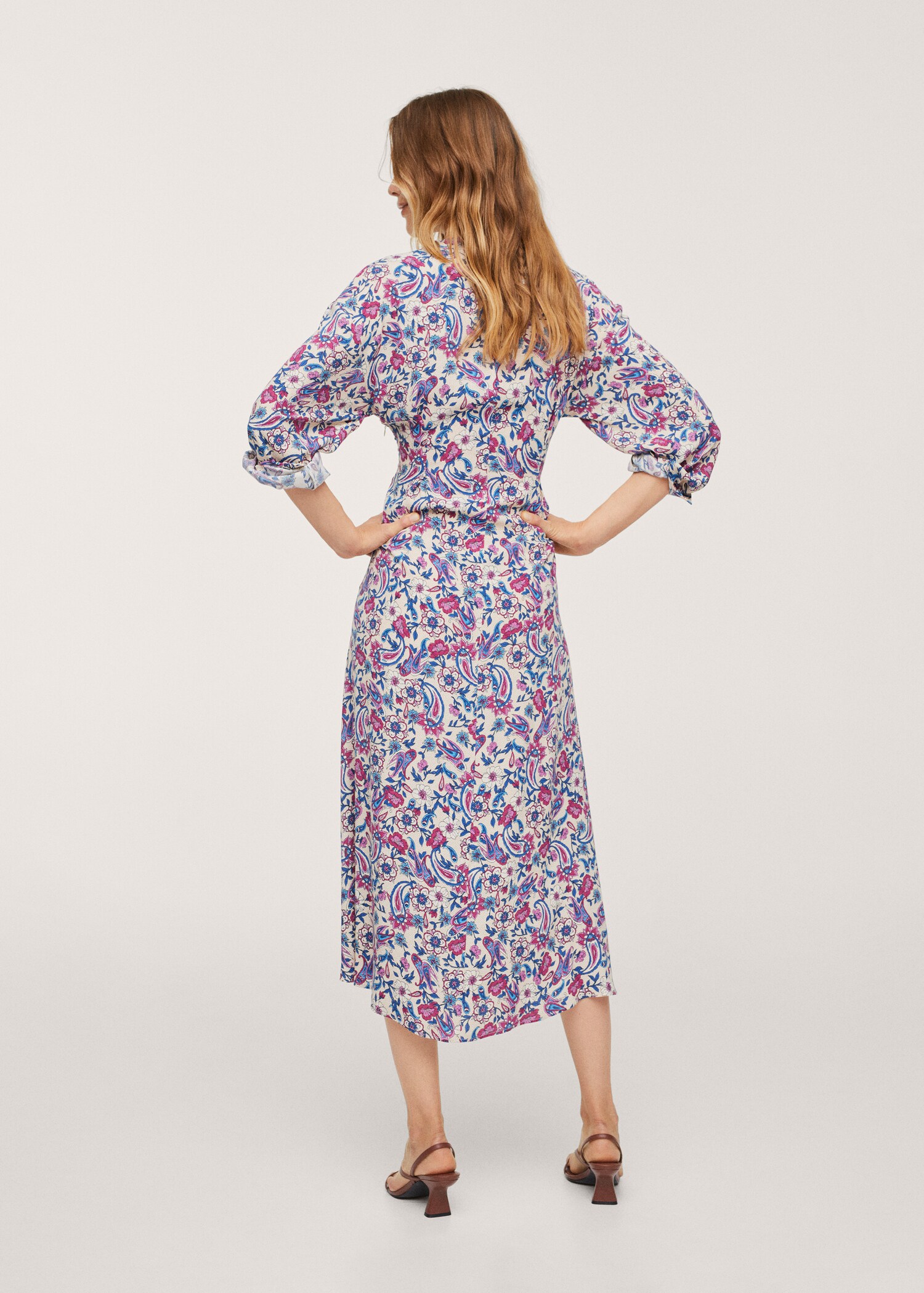 Vestido estampado floral - Reverso del artículo