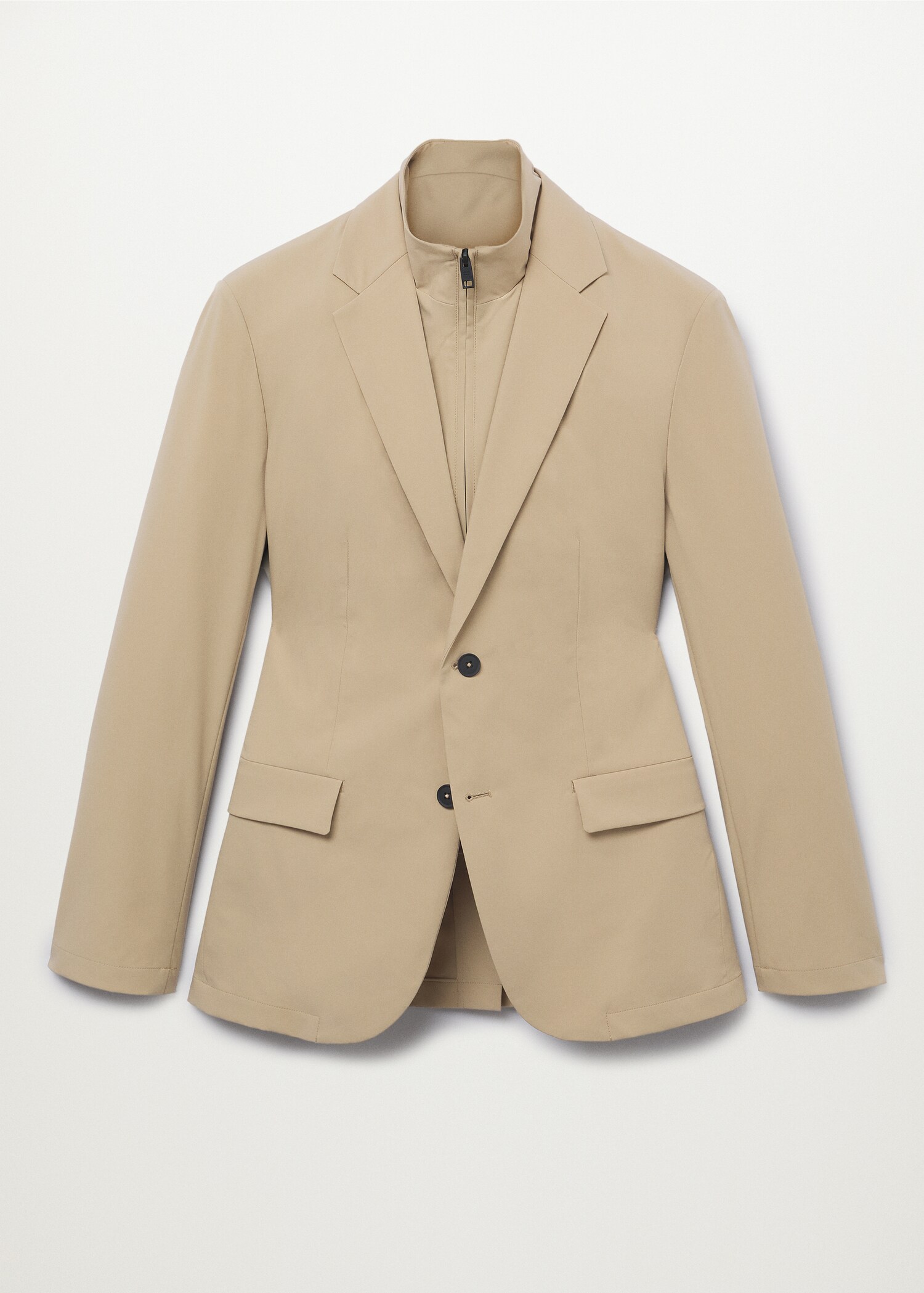 Slim fit technical packable suit blazer - Article without model